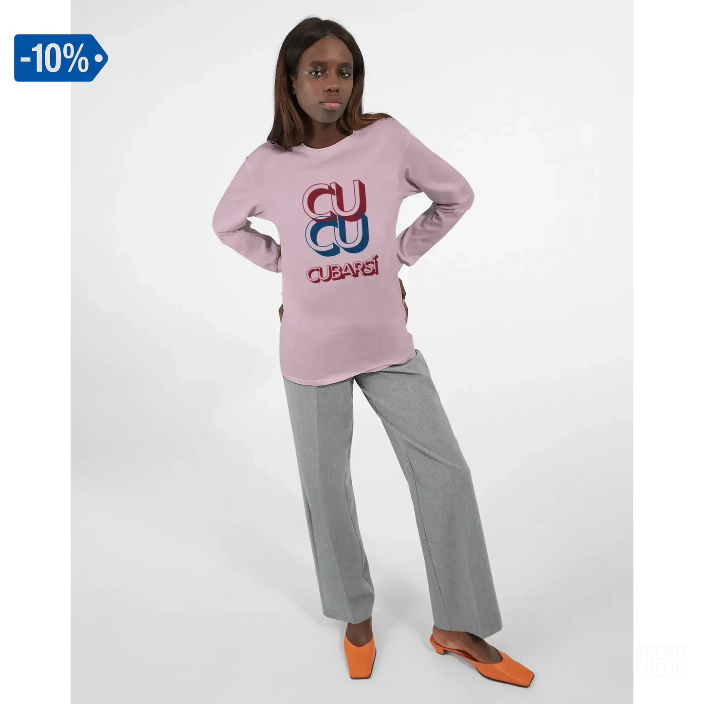 Camiseta de manga larga unisex - CUCU CUBARSÍ Blanco – Print Material Cu-Cu Cubarsí merch Pau Cubarsí FCB Barça culers blaugrana Masia joven promesa defensa futbol | remixculers