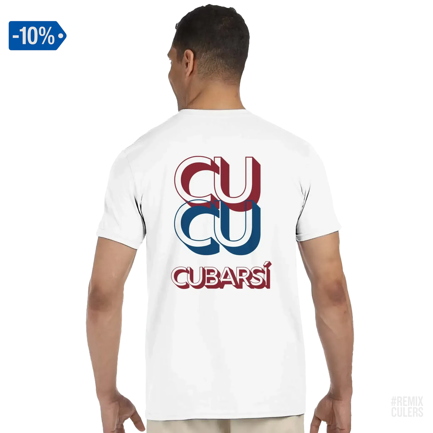 Camiseta unisex - CUCU CUBARSÍ Blanco – Print Material Cu-Cu Cubarsí merch Pau Cubarsí FCB Barça culers blaugrana Masia joven promesa defensa futbol | remixculers