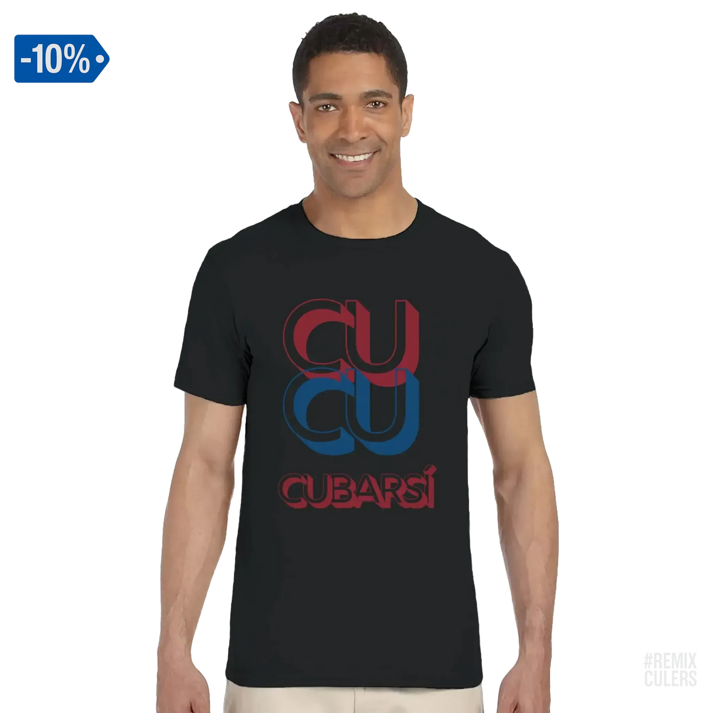 Camiseta unisex - CUCU CUBARSÍ Negro – Print Material Cu-Cu Cubarsí merch Pau Cubarsí FCB Barça culers blaugrana Masia joven promesa defensa futbol | remixculers