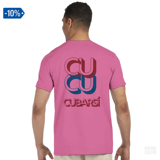 Camiseta unisex - CUCU CUBARSÍ Rosa – Print Material Cu-Cu Cubarsí merch Pau Cubarsí FCB Barça culers blaugrana Masia joven promesa defensa futbol | remixculers