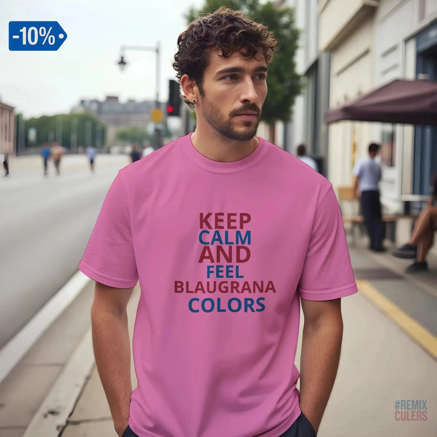 Camiseta unisex - KEEP CALM Azalea – Print Material Keep Calm merch FCB Barça culers blaugrana football fan pride passion | remixculers