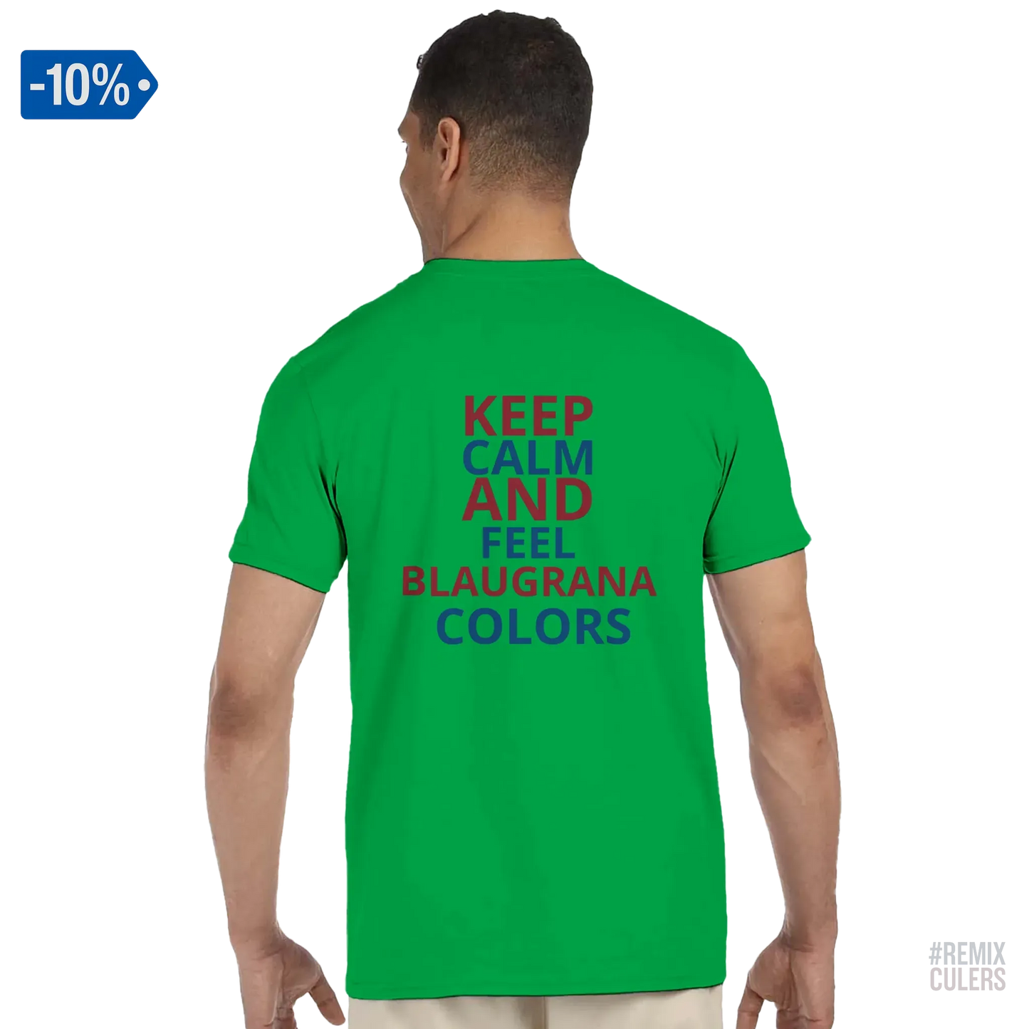 Camiseta unisex - KEEP CALM Verde – Print Material Keep Calm merch FCB Barça culers blaugrana football fan pride passion | remixculers