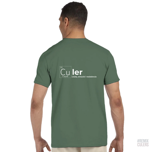 Camiseta unisex - QUÍMICA CULER Blanco – Print Material Científicament Culer merch FCB Barça culers blaugrana ciència i futbol passió | remixculers