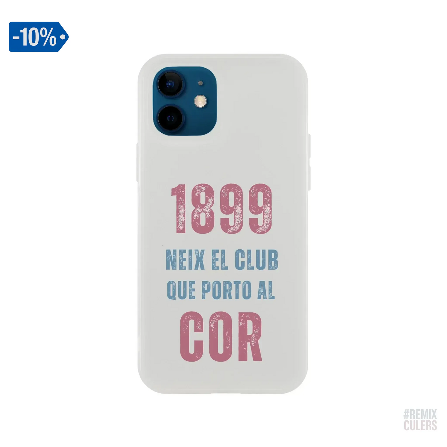 Carcasa IPHONE Flexi - 1899 iPhone 12 – Print Material 1899 neix el club que porto al cor merch FCB Barça culers blaugrana història fundació orgull identitat futbol | remixculers