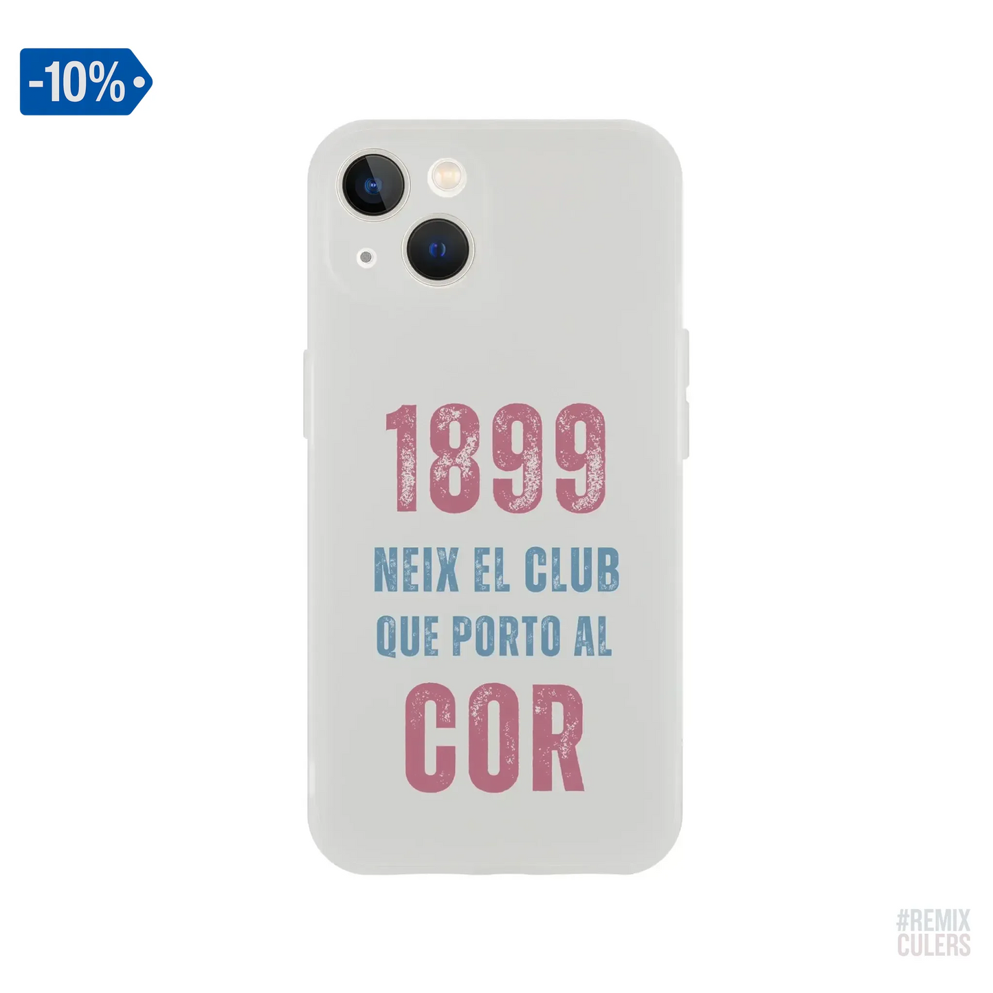 Carcasa IPHONE Flexi - 1899 iPhone 13 – Print Material 1899 neix el club que porto al cor merch FCB Barça culers blaugrana història fundació orgull identitat futbol | remixculers
