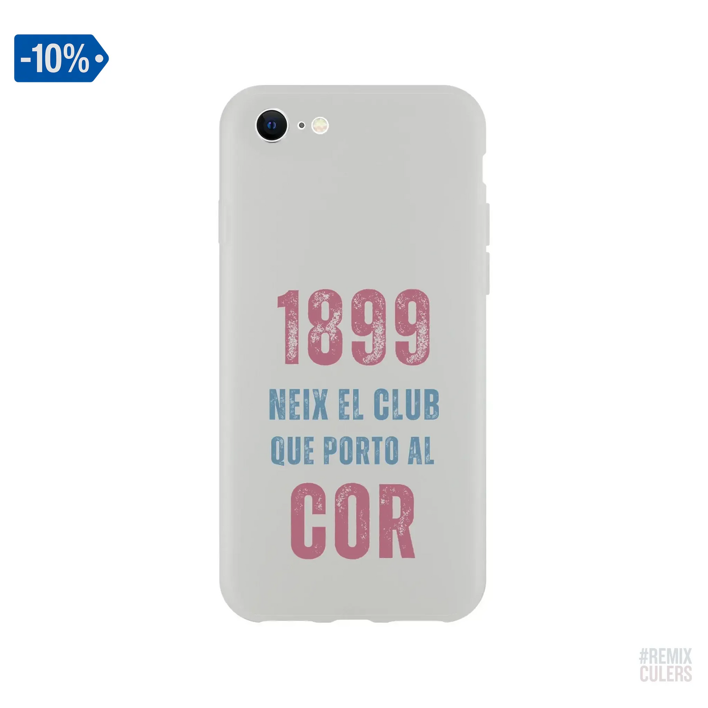 Carcasa IPHONE Flexi - 1899 iPhone 7 – Print Material 1899 neix el club que porto al cor merch FCB Barça culers blaugrana història fundació orgull identitat futbol | remixculers