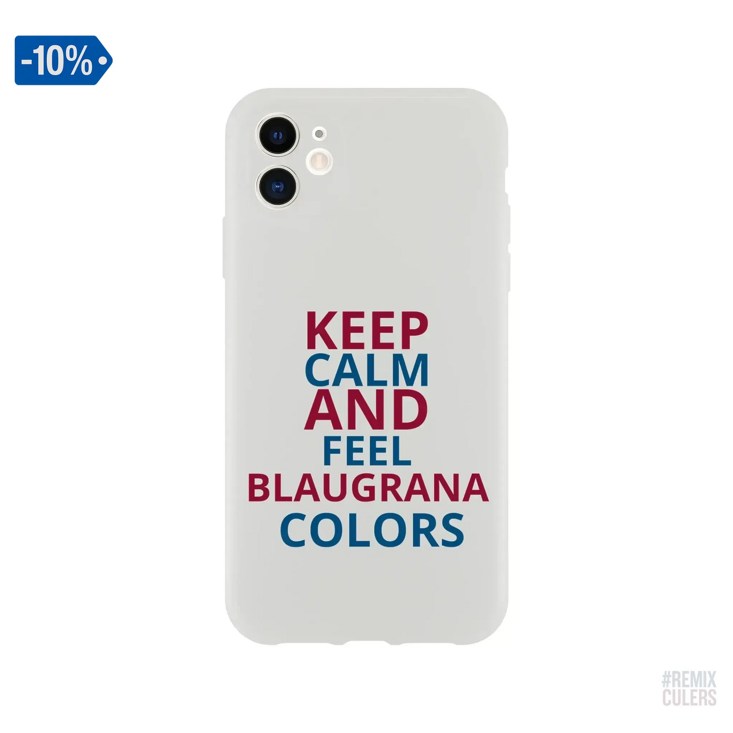 Carcasa IPHONE Flexi - KEEP CALM iPhone 11 – Print Material Keep Calm merch FCB Barça culers blaugrana football fan pride passion | remixculers