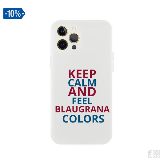 Carcasa IPHONE Flexi - KEEP CALM iPhone 12 Pro Max – Print Material Keep Calm merch FCB Barça culers blaugrana football fan pride passion | remixculers
