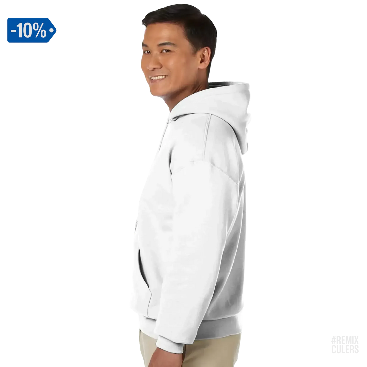 Sudadera con capucha unisex - 304 ROCAFONDA Blanco – Print Material Rocafonda Power 304 merch FCB Barça culers blaugrana Lamine Yamal Masia barri Mataró futbol | remixculers
