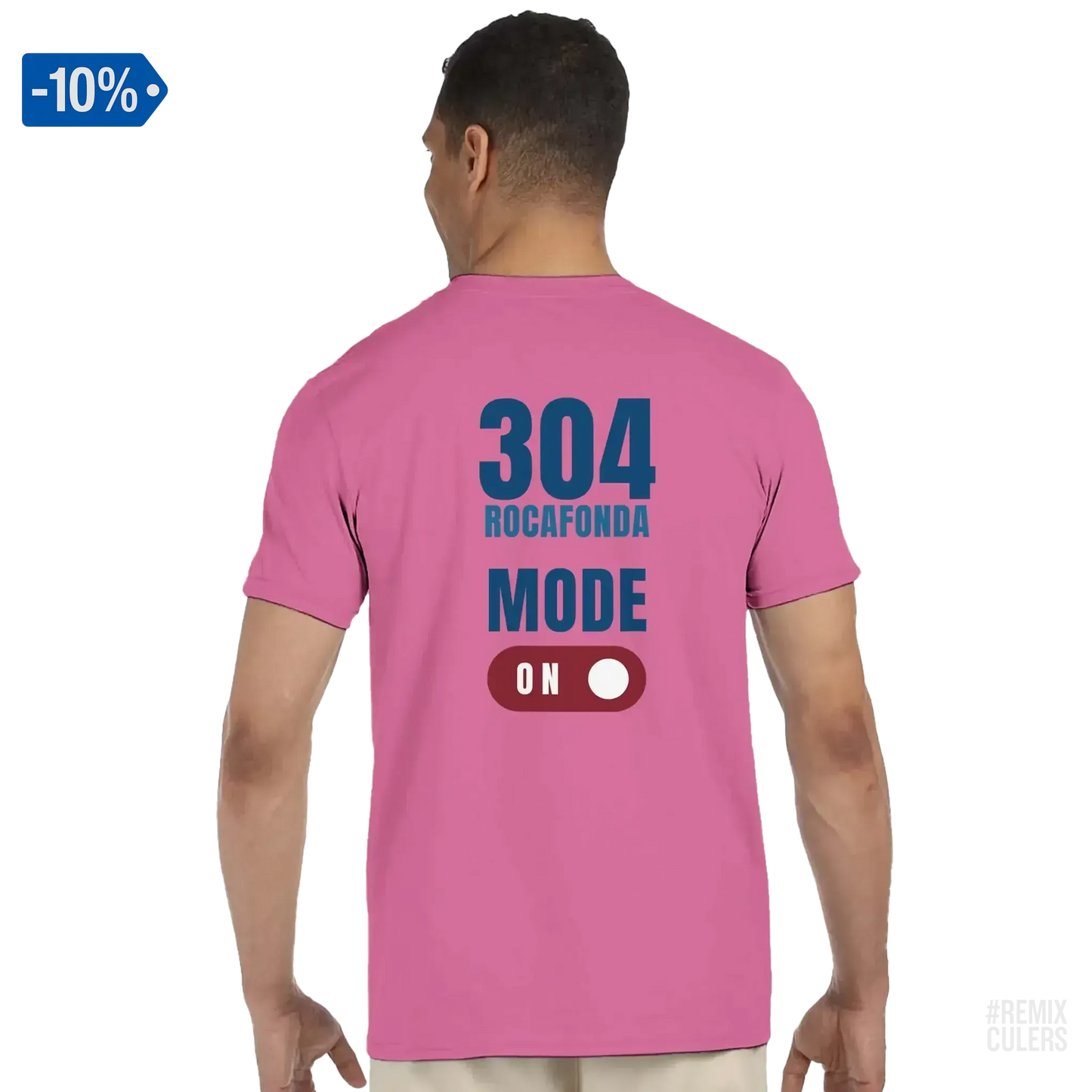 Camiseta unisex - 304 ROCAFONDA Rosa – Print Material Rocafonda Power 304 merch FCB Barça culers blaugrana Lamine Yamal Masia barri Mataró futbol | remixculers