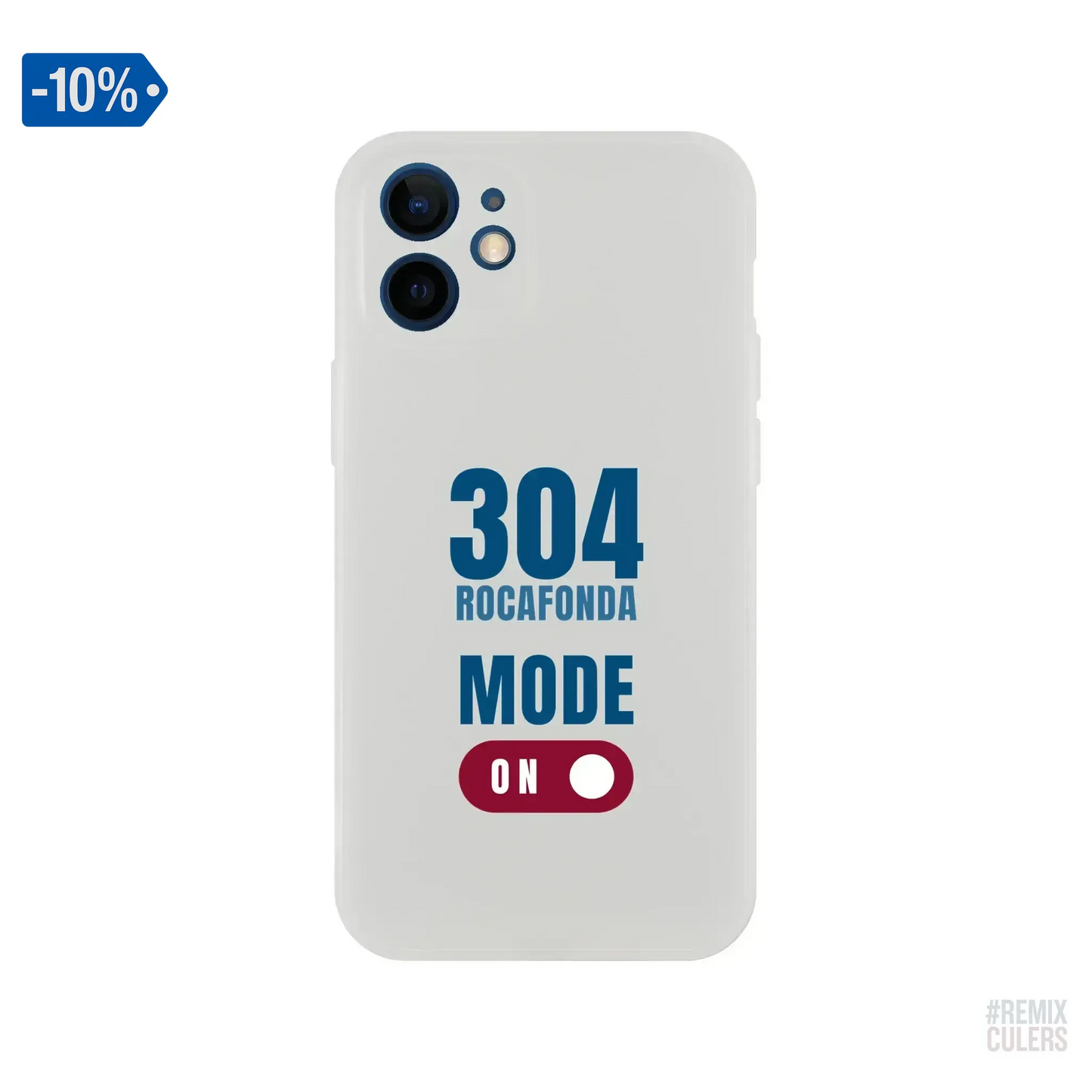 Carcasa IPHONE Flexi - 304 ROCAFONDA iPhone 12 Mini – Print Material Rocafonda Power 304 merch FCB Barça culers blaugrana Lamine Yamal Masia barri Mataró futbol | remixculers