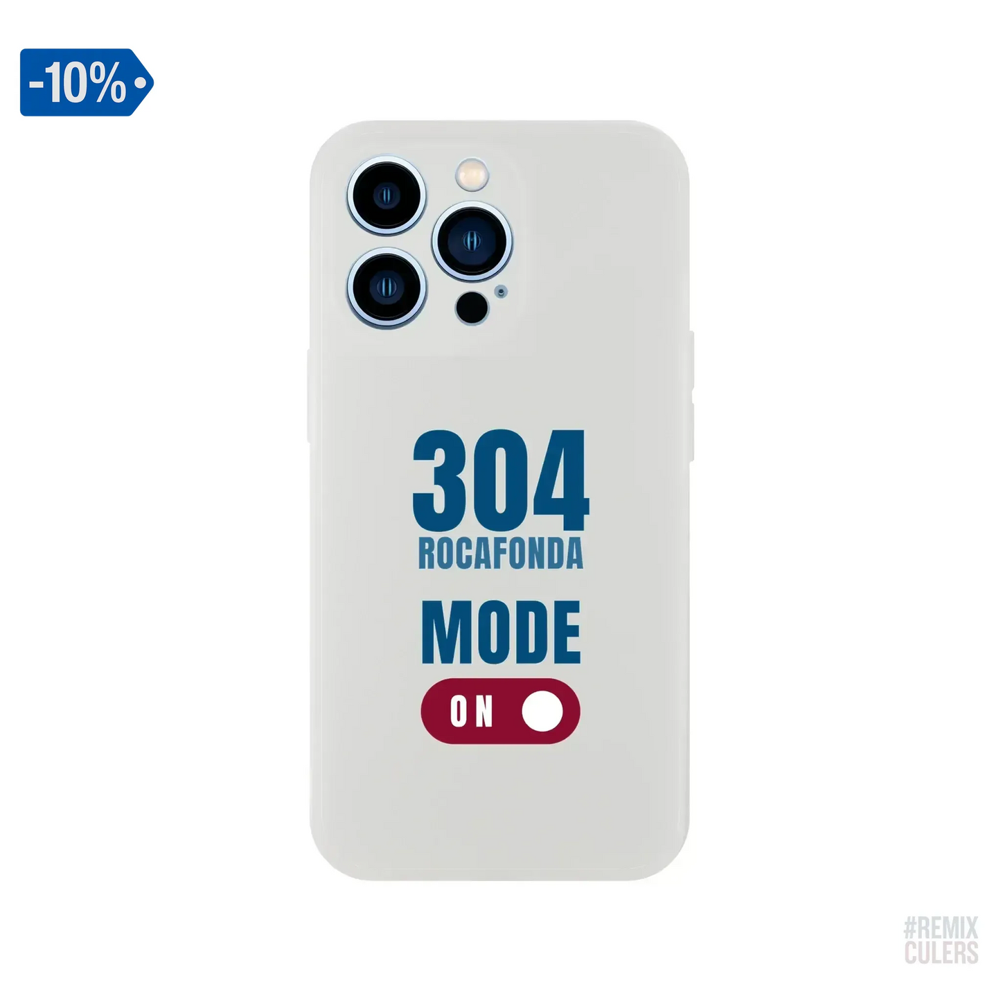 Carcasa IPHONE Flexi - 304 ROCAFONDA iPhone 13 Pro – Print Material Rocafonda Power 304 merch FCB Barça culers blaugrana Lamine Yamal Masia barri Mataró futbol | remixculers