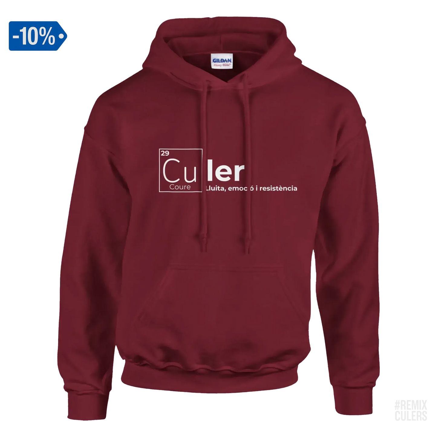Sudadera con capucha unisex - QUÍMICA CULER Rosa claro – Print Material Científicament Culer merch FCB Barça culers blaugrana ciència i futbol passió | remixculers