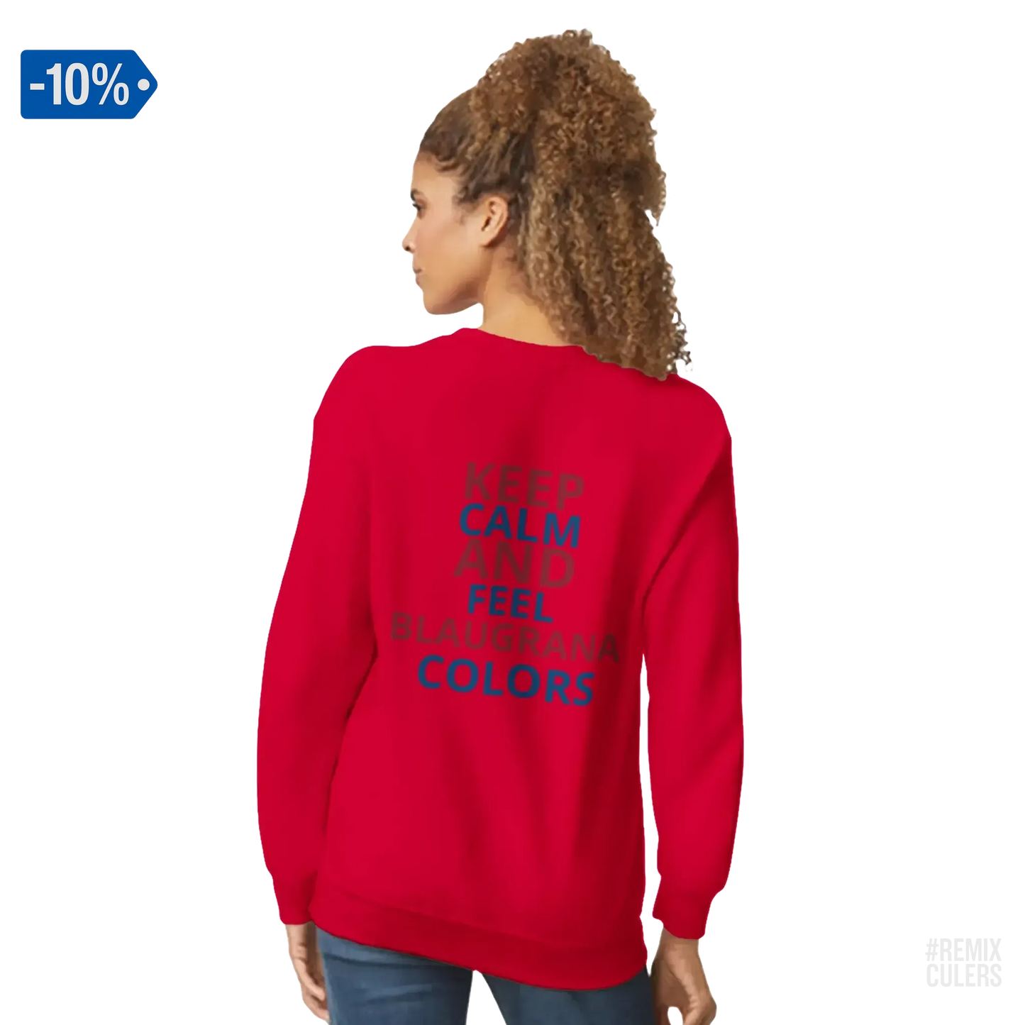 Sudadera unisex - KEEP CALM Rojo – Print Material Keep Calm merch FCB Barça culers blaugrana football fan pride passion | remixculers