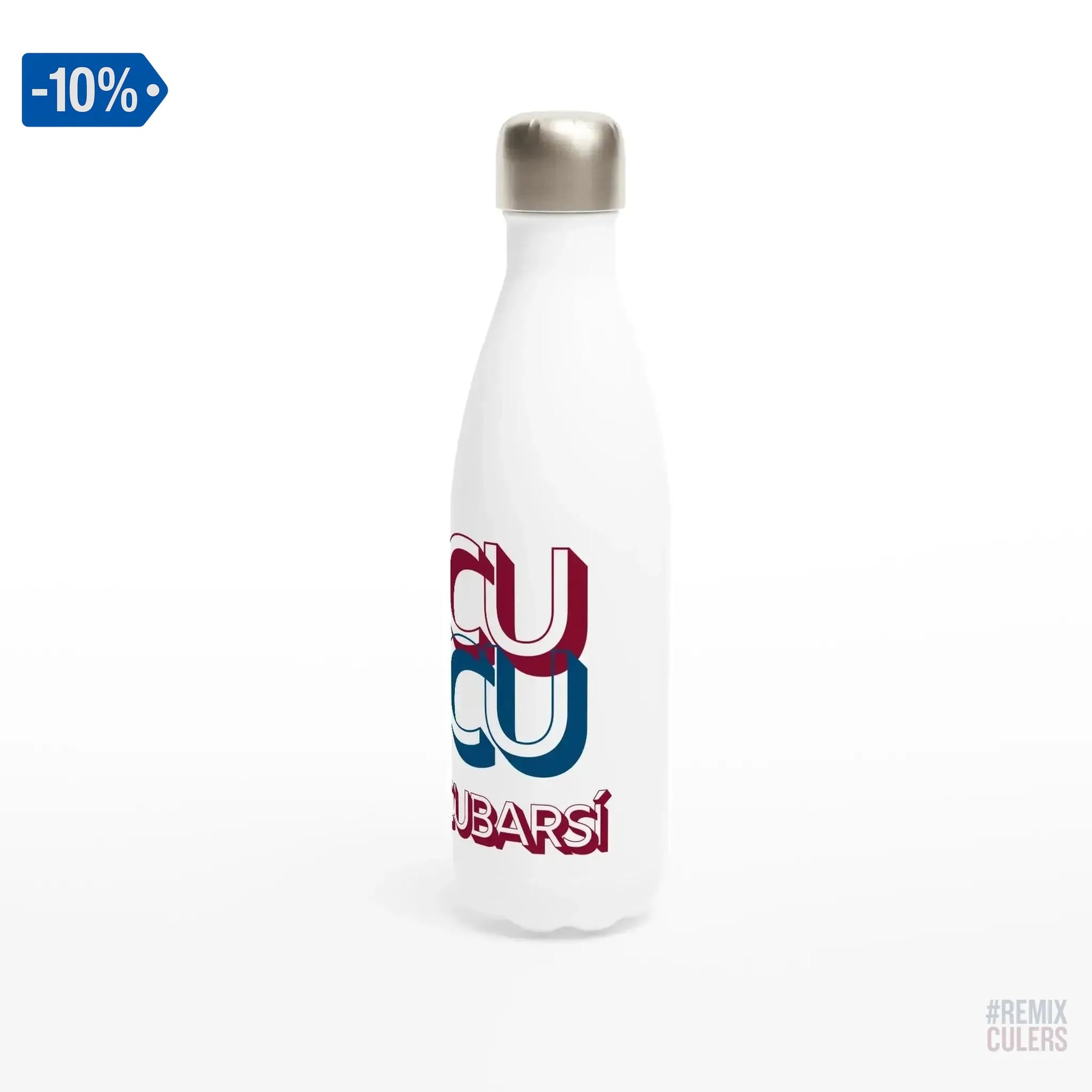 Botella de agua - CUCU CUBARSÍ – Print Material Cu-Cu Cubarsí merch Pau Cubarsí FCB Barça culers blaugrana Masia joven promesa defensa futbol | remixculers
