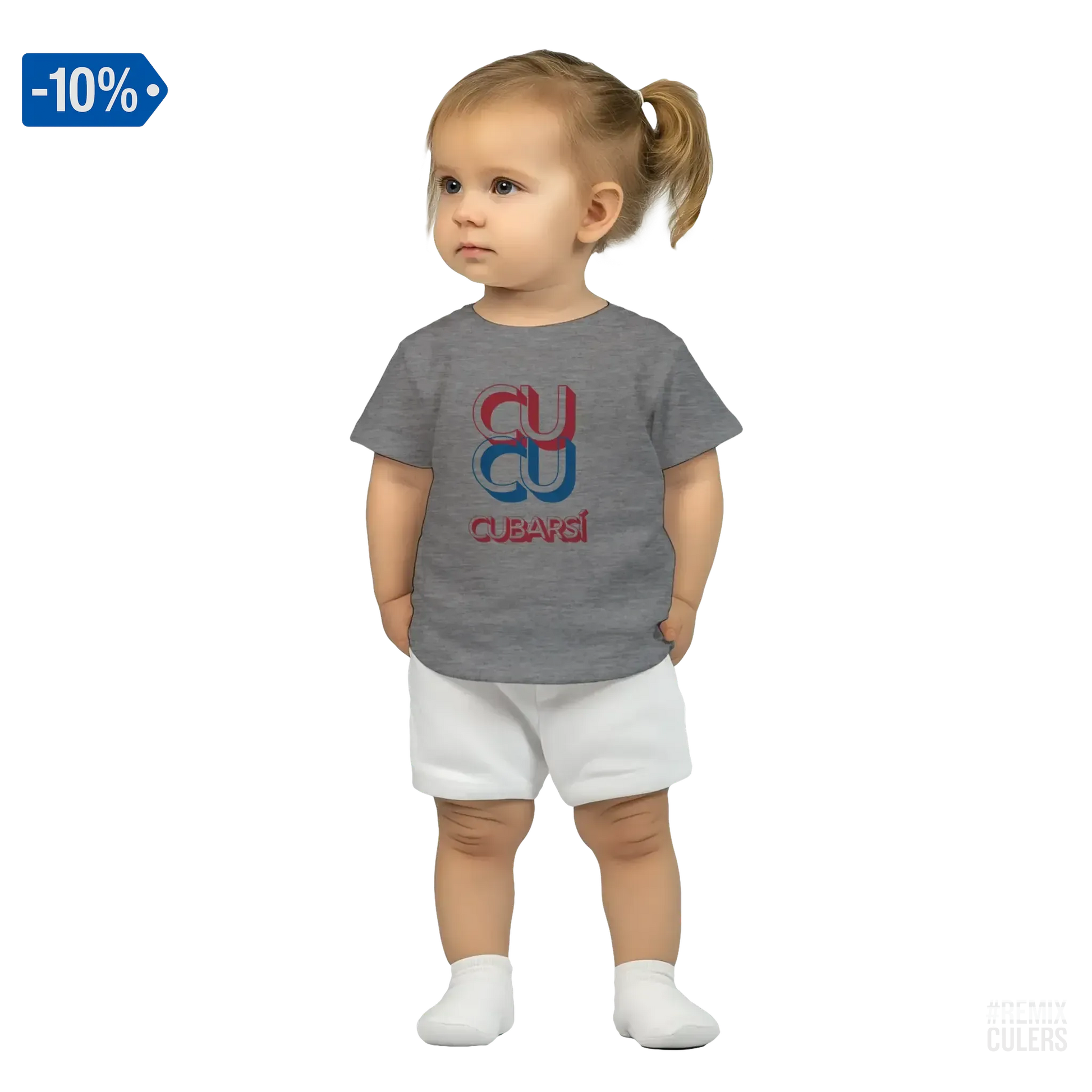Camiseta bebé - CUCU CUBARSÍ Rosa – Print Material Cu-Cu Cubarsí merch Pau Cubarsí FCB Barça culers blaugrana Masia joven promesa defensa futbol | remixculers
