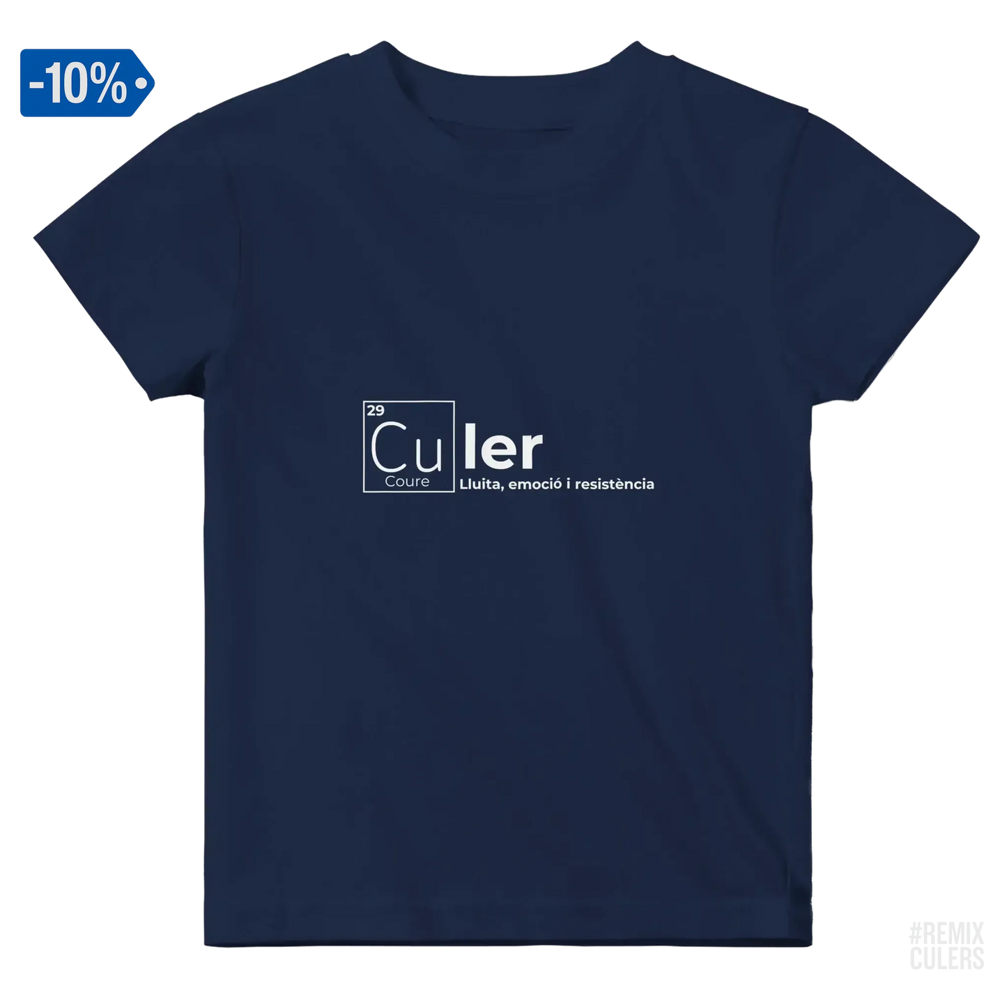 Camiseta bebé - QUÍMICA CULER Rosa – Print Material Científicament Culer merch FCB Barça culers blaugrana ciència i futbol passió | remixculers
