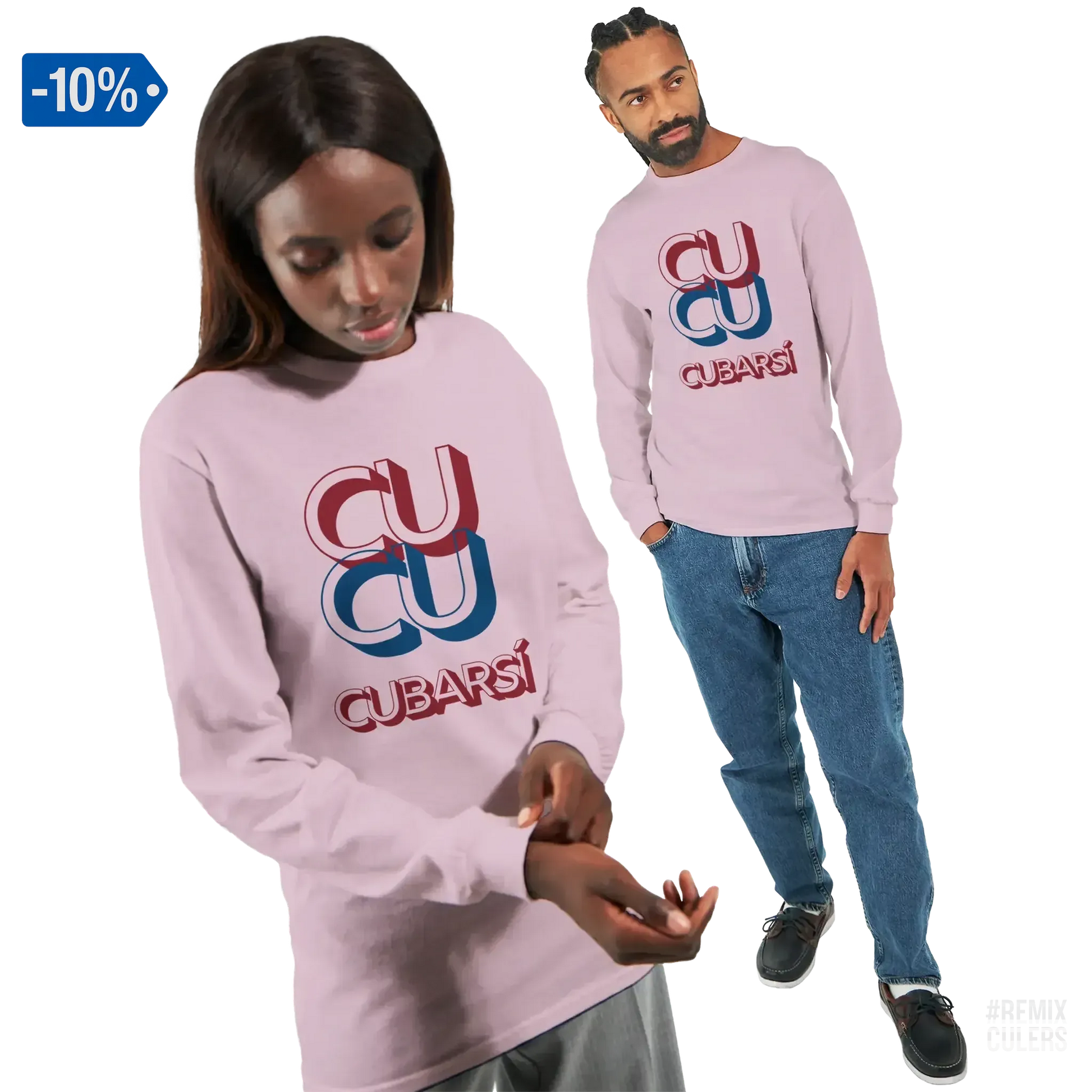 Camiseta de manga larga unisex - CUCU CUBARSÍ Blanco – Print Material Cu-Cu Cubarsí merch Pau Cubarsí FCB Barça culers blaugrana Masia joven promesa defensa futbol | remixculers