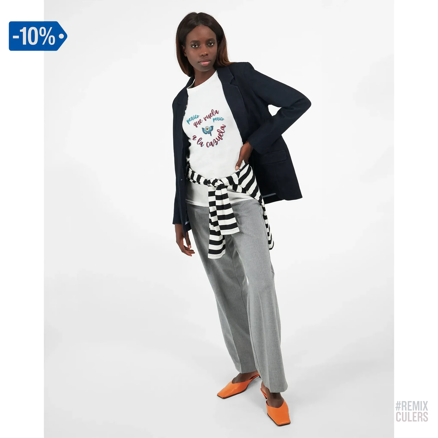 Camiseta de manga larga unisex - PERICO QUE... Blanco – Print Material merch FCB Barça culer culers blaugrana español perico rival futbol | remixculers