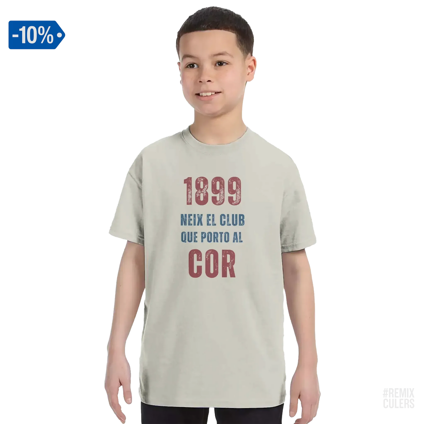 Camiseta infantil - 1899 Arena – Print Material 1899 neix el club que porto al cor merch FCB Barça culers blaugrana història fundació orgull identitat futbol | remixculers