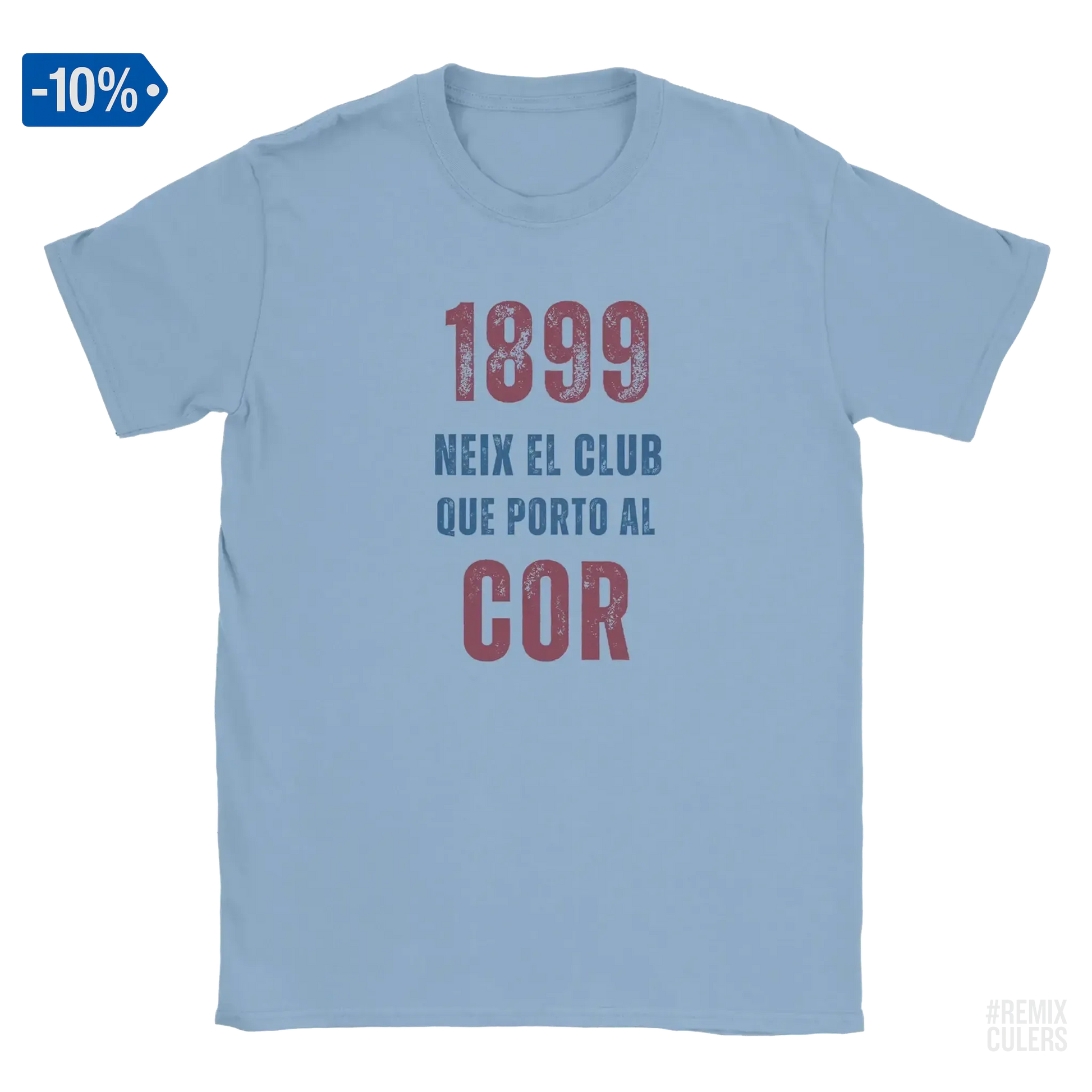 Camiseta infantil - 1899 Blanco – Print Material 1899 neix el club que porto al cor merch FCB Barça culers blaugrana història fundació orgull identitat futbol | remixculers