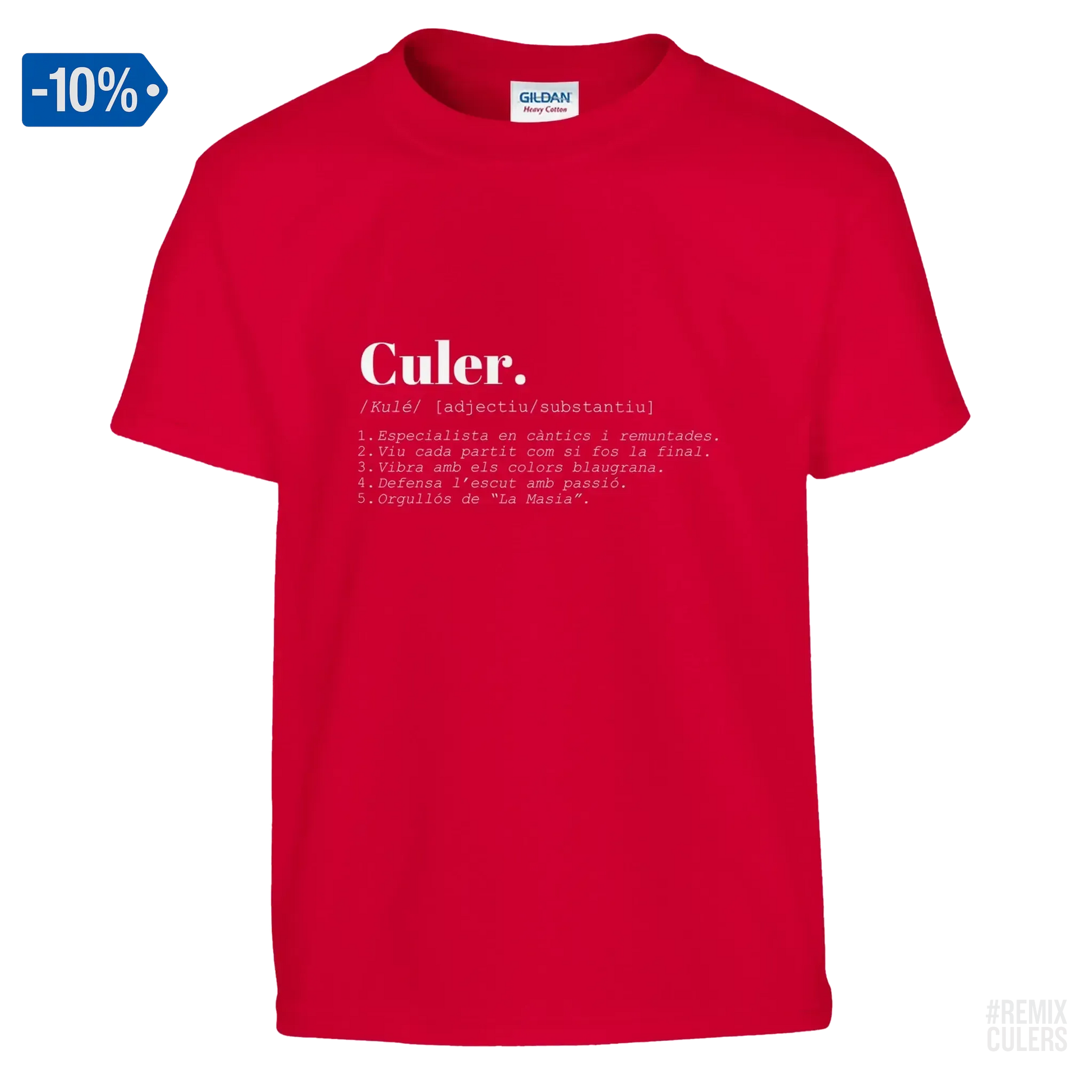 Camiseta infantil - DICCIONARIO "CULER" Arena – Print Material Diccionari Culer merch FCB Barça culers blaugrana frases cultura futbol | remixculers