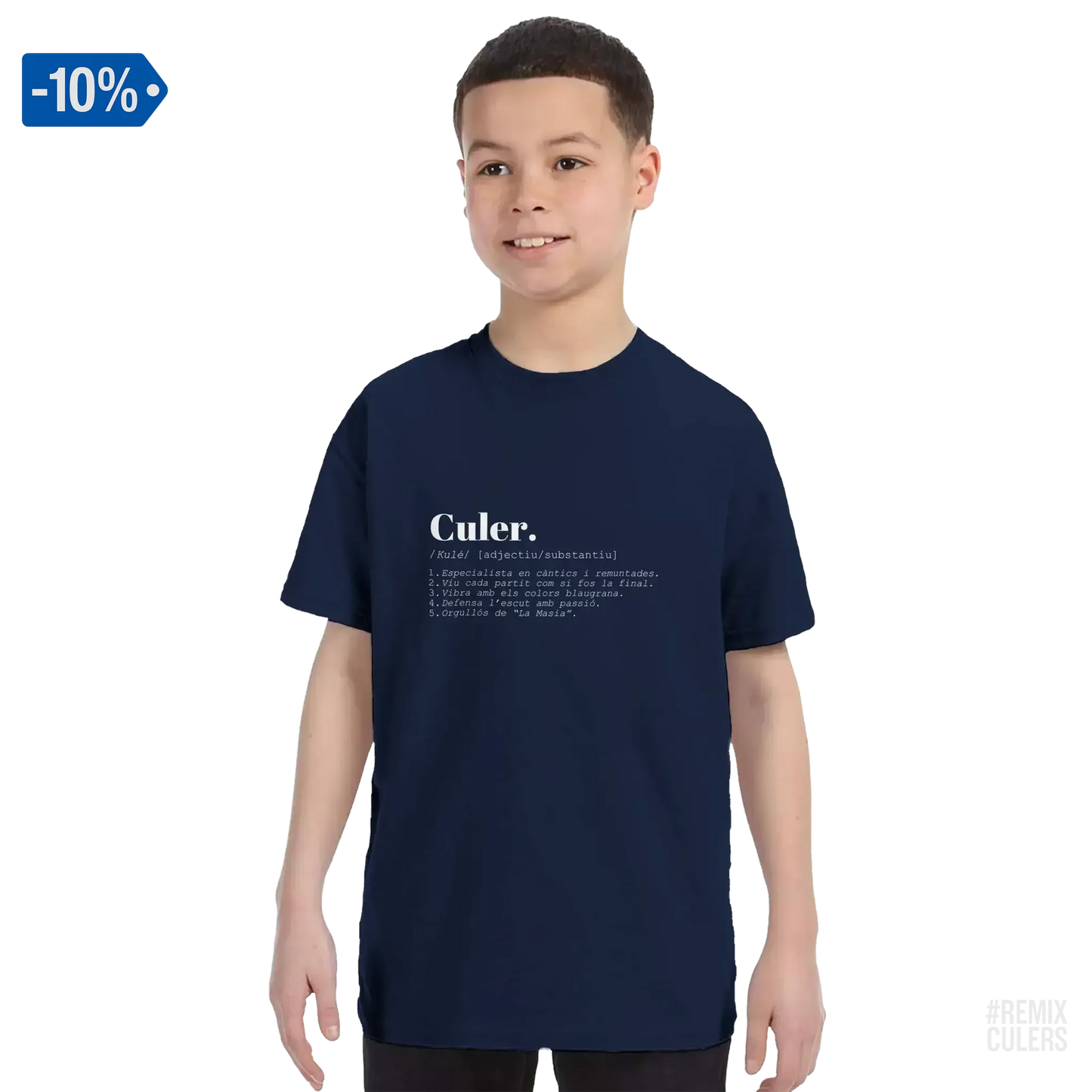 Camiseta infantil - DICCIONARIO "CULER" Arena – Print Material Diccionari Culer merch FCB Barça culers blaugrana frases cultura futbol | remixculers