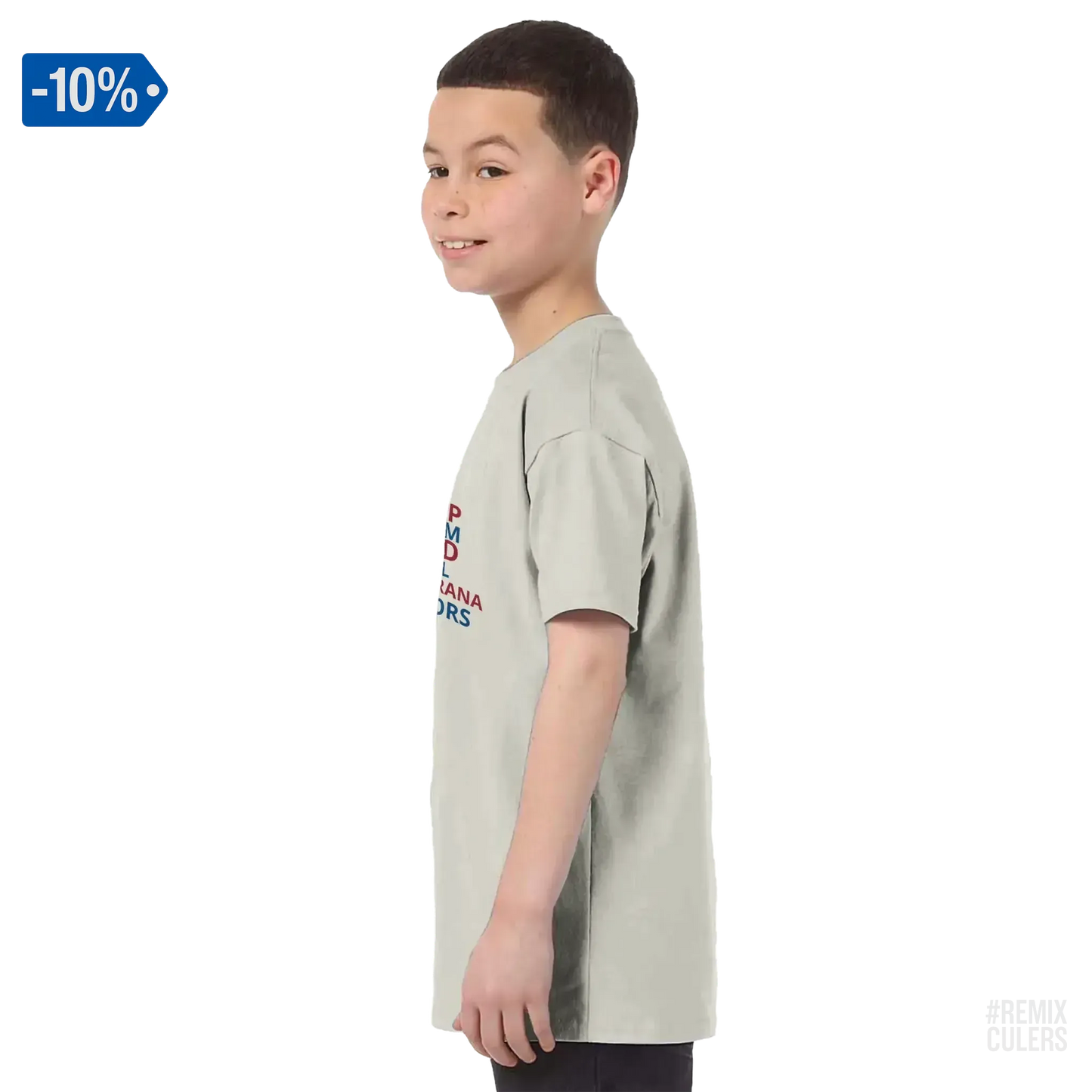 Camiseta infantil - KEEP CALM Blanco – Print Material Keep Calm merch FCB Barça culers blaugrana football fan pride passion | remixculers