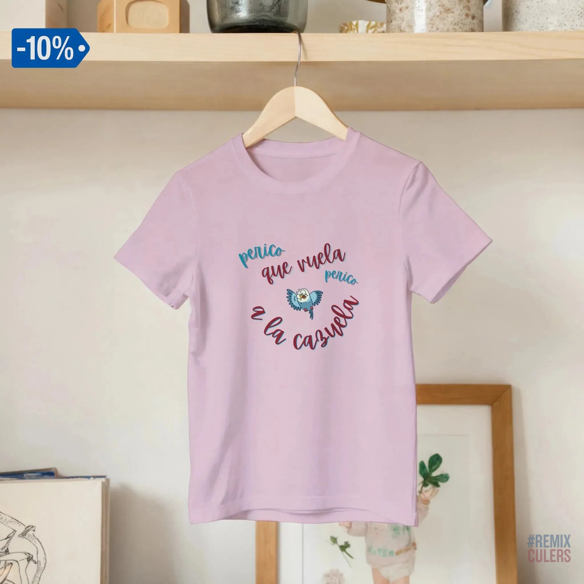 Camiseta infantil - PERICO QUE... Blanco – Print Material merch FCB Barça culer culers blaugrana español perico rival futbol | remixculers