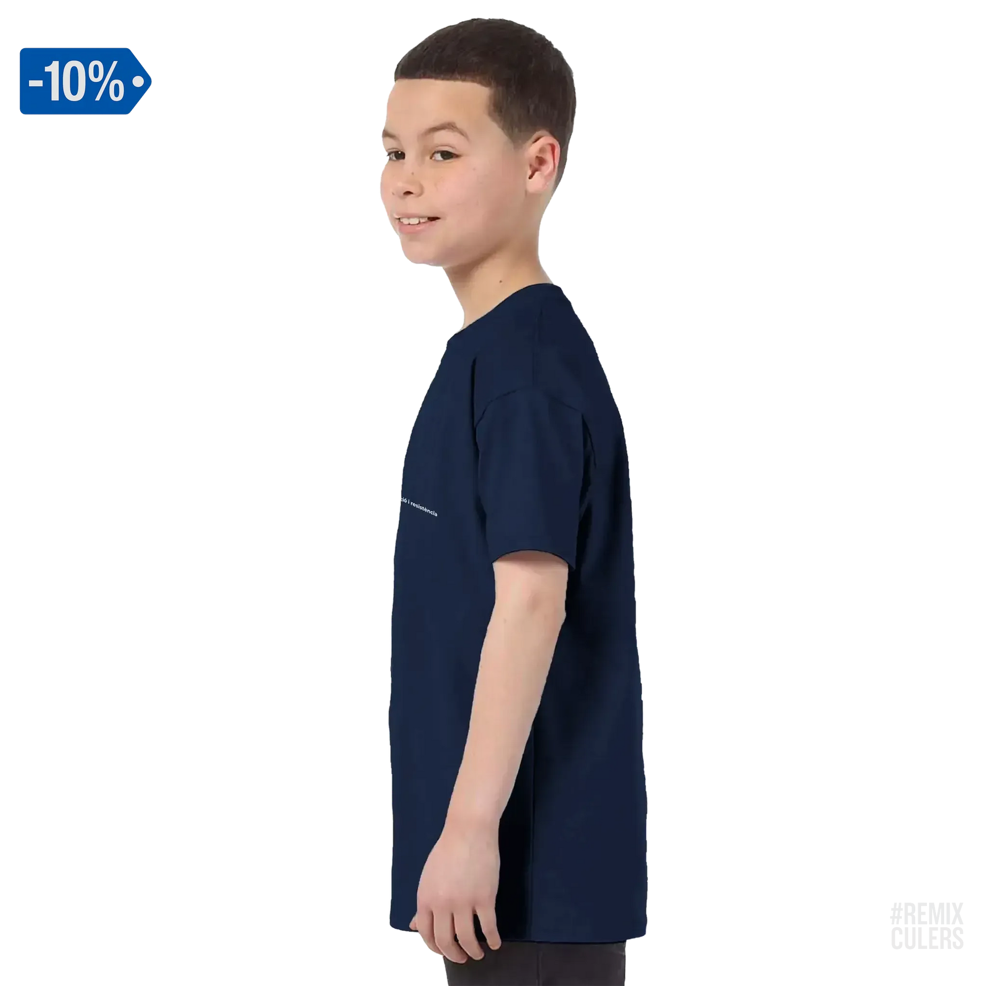 Camiseta infantil - QUÍMICA CULER Arena – Print Material Científicament Culer merch FCB Barça culers blaugrana ciència i futbol passió | remixculers
