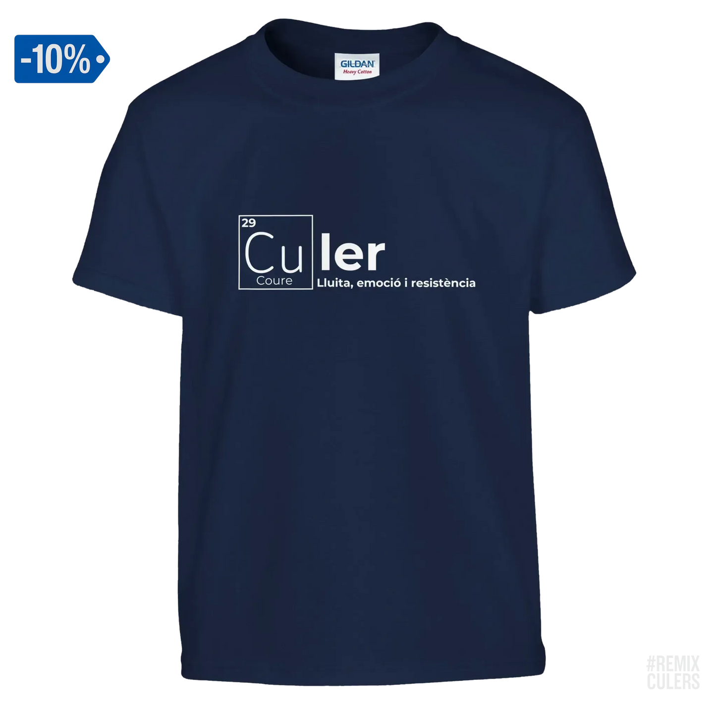 Camiseta infantil - QUÍMICA CULER Arena – Print Material Científicament Culer merch FCB Barça culers blaugrana ciència i futbol passió | remixculers