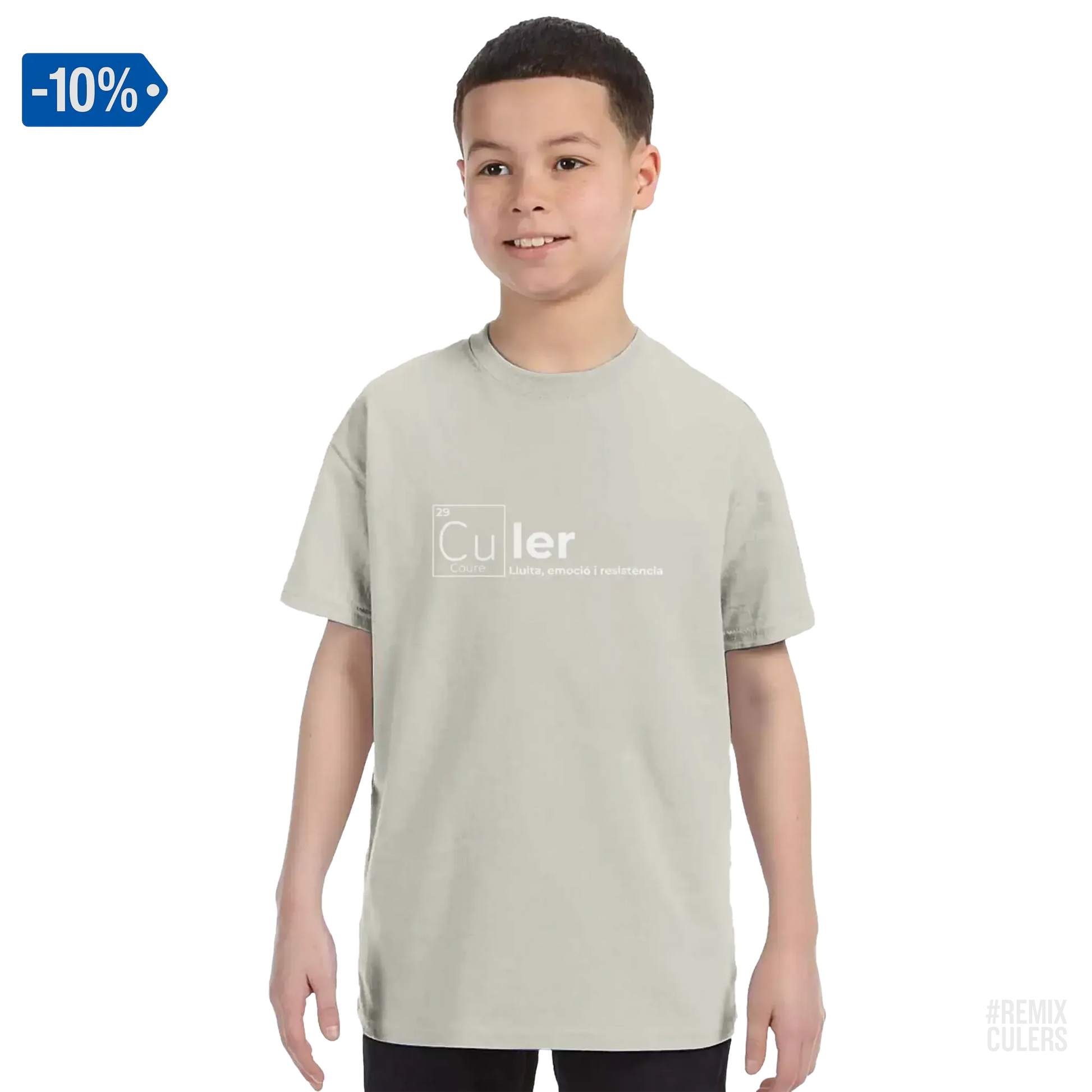 Camiseta infantil - QUÍMICA CULER Arena – Print Material Científicament Culer merch FCB Barça culers blaugrana ciència i futbol passió | remixculers