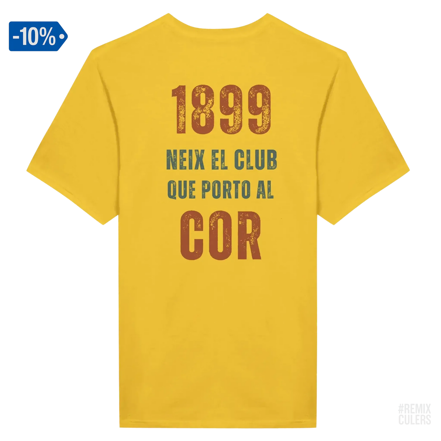 Camiseta unisex - 1899 Blanco – Print Material 1899 neix el club que porto al cor merch FCB Barça culers blaugrana història fundació orgull identitat futbol | remixculers