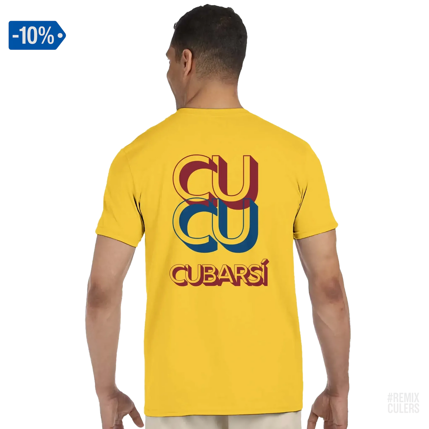 Camiseta unisex - CUCU CUBARSÍ Amarillo – Print Material Cu-Cu Cubarsí merch Pau Cubarsí FCB Barça culers blaugrana Masia joven promesa defensa futbol | remixculers