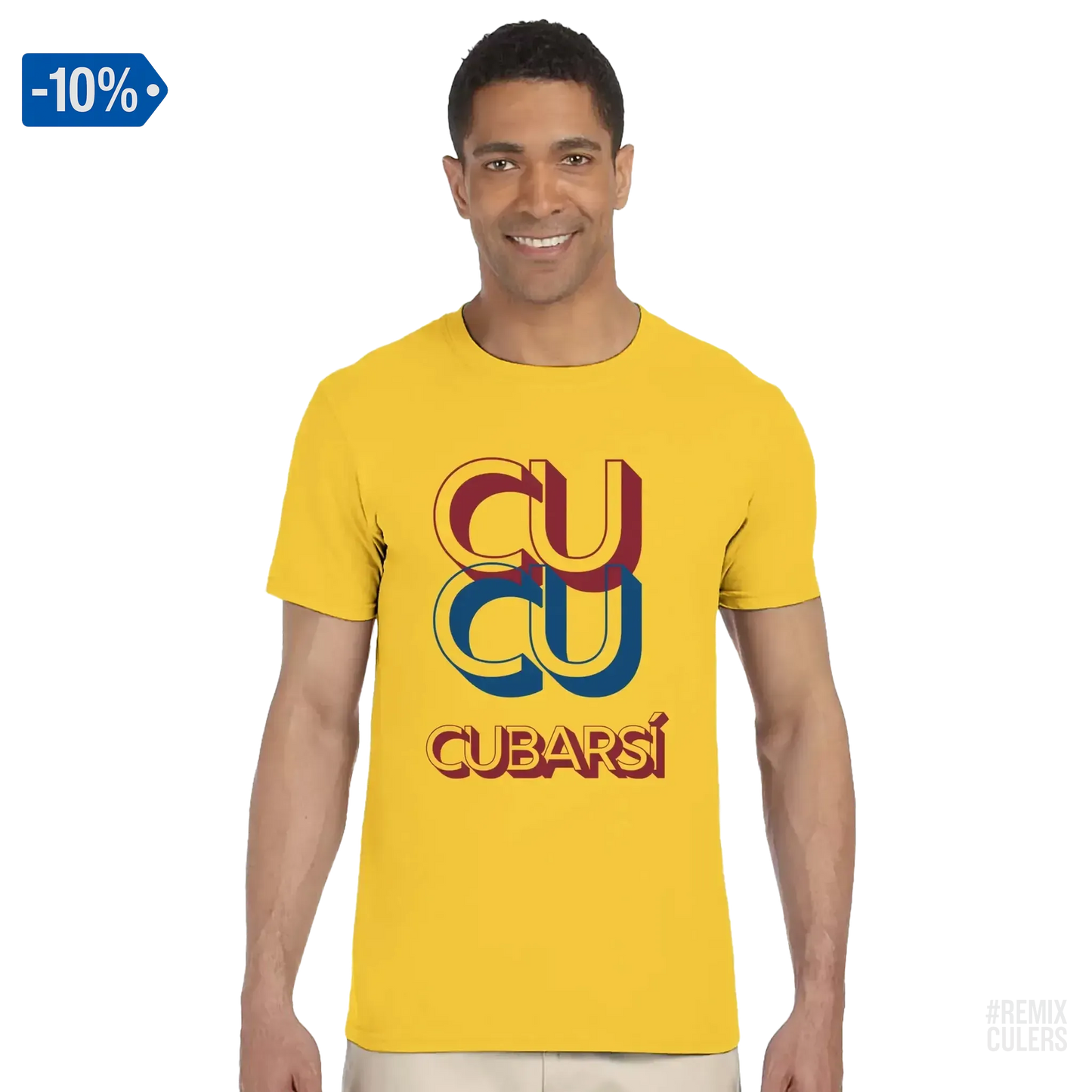 Camiseta unisex - CUCU CUBARSÍ Amarillo – Print Material Cu-Cu Cubarsí merch Pau Cubarsí FCB Barça culers blaugrana Masia joven promesa defensa futbol | remixculers