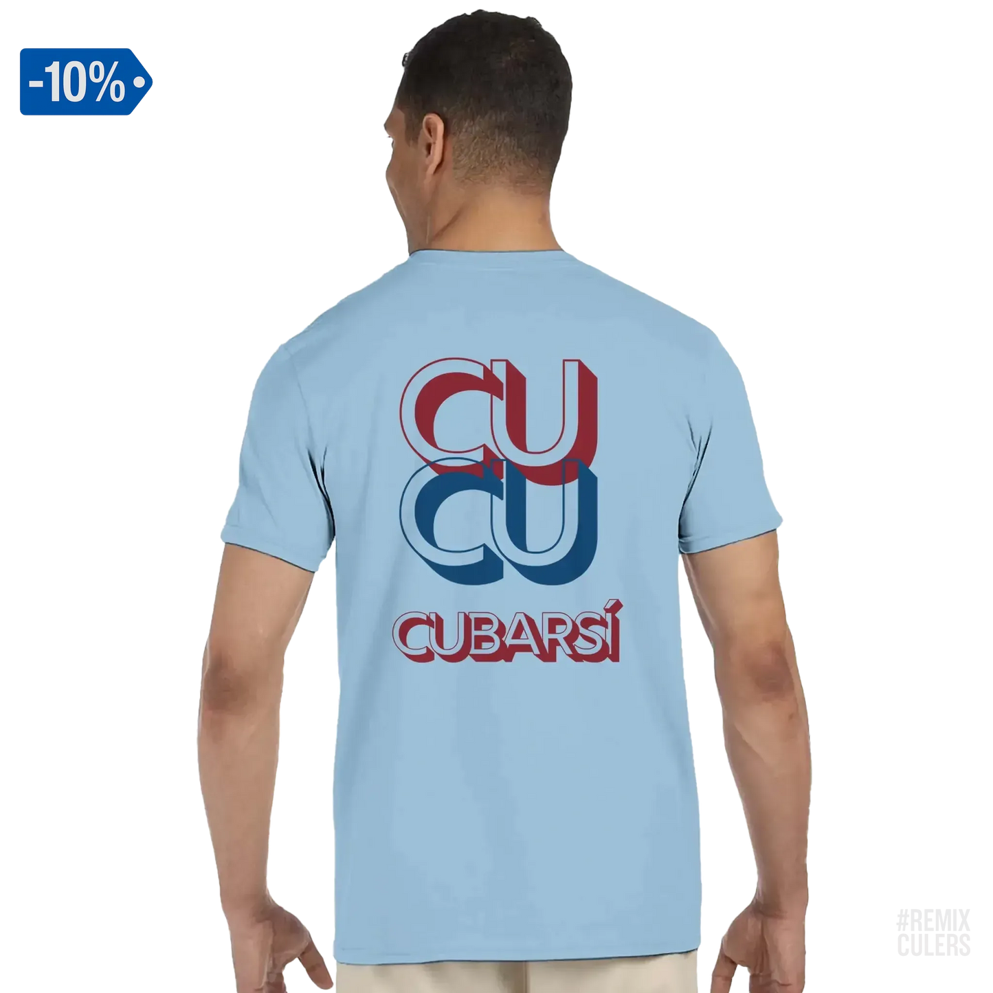 Camiseta unisex - CUCU CUBARSÍ Azul claro – Print Material Cu-Cu Cubarsí merch Pau Cubarsí FCB Barça culers blaugrana Masia joven promesa defensa futbol | remixculers