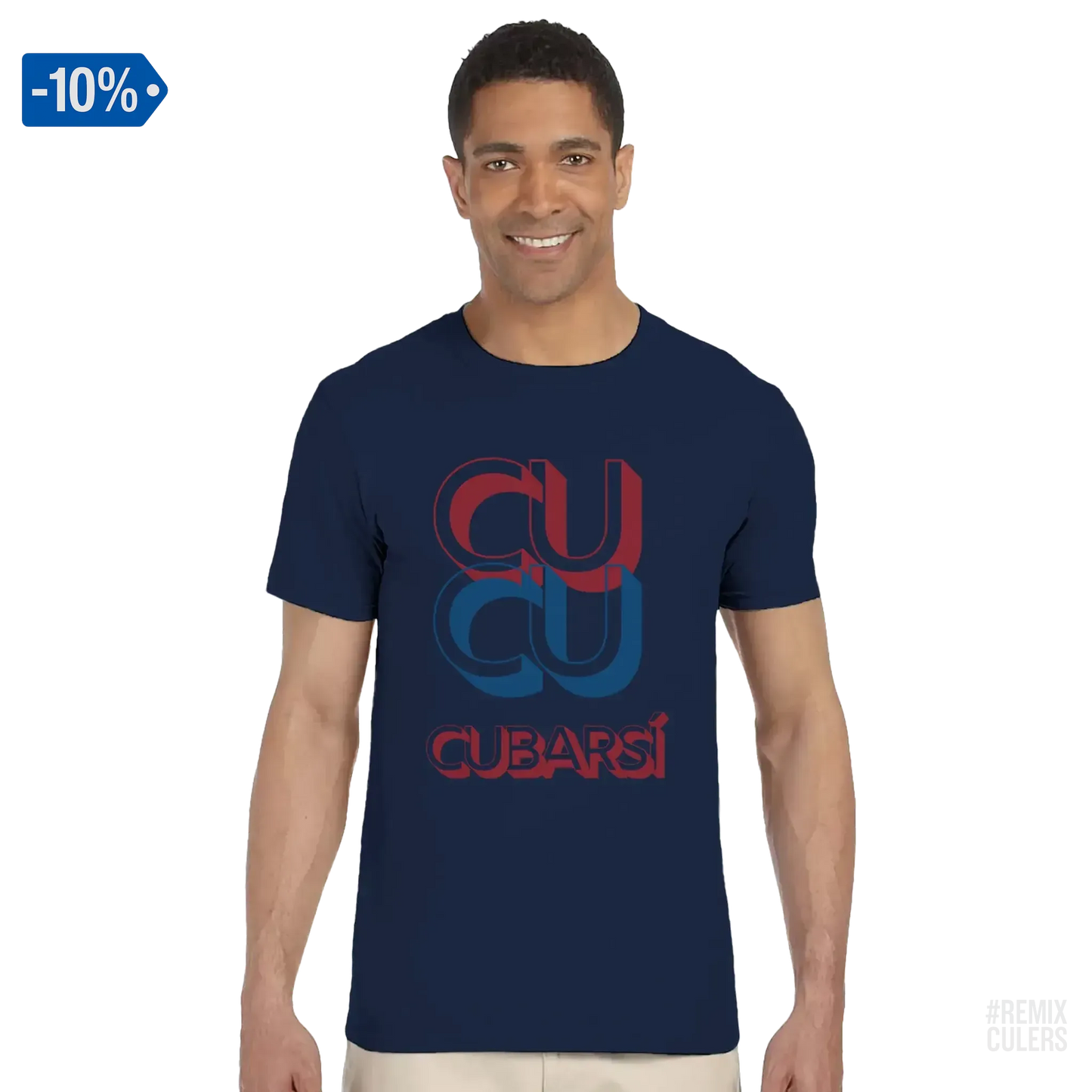 Camiseta unisex - CUCU CUBARSÍ Azul marino – Print Material Cu-Cu Cubarsí merch Pau Cubarsí FCB Barça culers blaugrana Masia joven promesa defensa futbol | remixculers