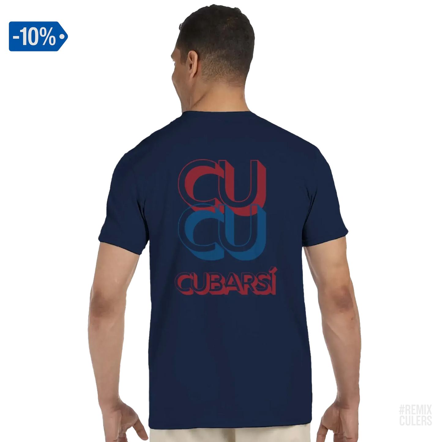 Camiseta unisex - CUCU CUBARSÍ Azul marino – Print Material Cu-Cu Cubarsí merch Pau Cubarsí FCB Barça culers blaugrana Masia joven promesa defensa futbol | remixculers