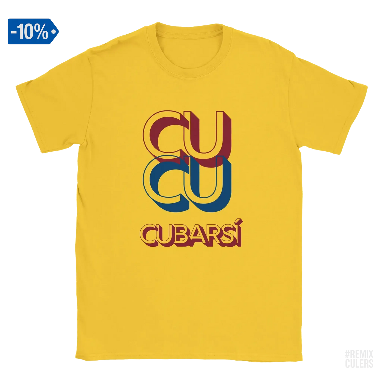 Camiseta unisex - CUCU CUBARSÍ Blanco – Print Material Cu-Cu Cubarsí merch Pau Cubarsí FCB Barça culers blaugrana Masia joven promesa defensa futbol | remixculers
