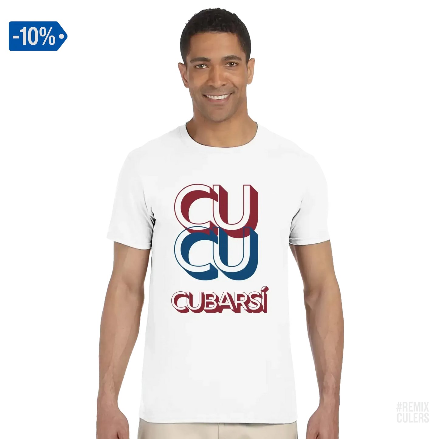 Camiseta unisex - CUCU CUBARSÍ Blanco – Print Material Cu-Cu Cubarsí merch Pau Cubarsí FCB Barça culers blaugrana Masia joven promesa defensa futbol | remixculers