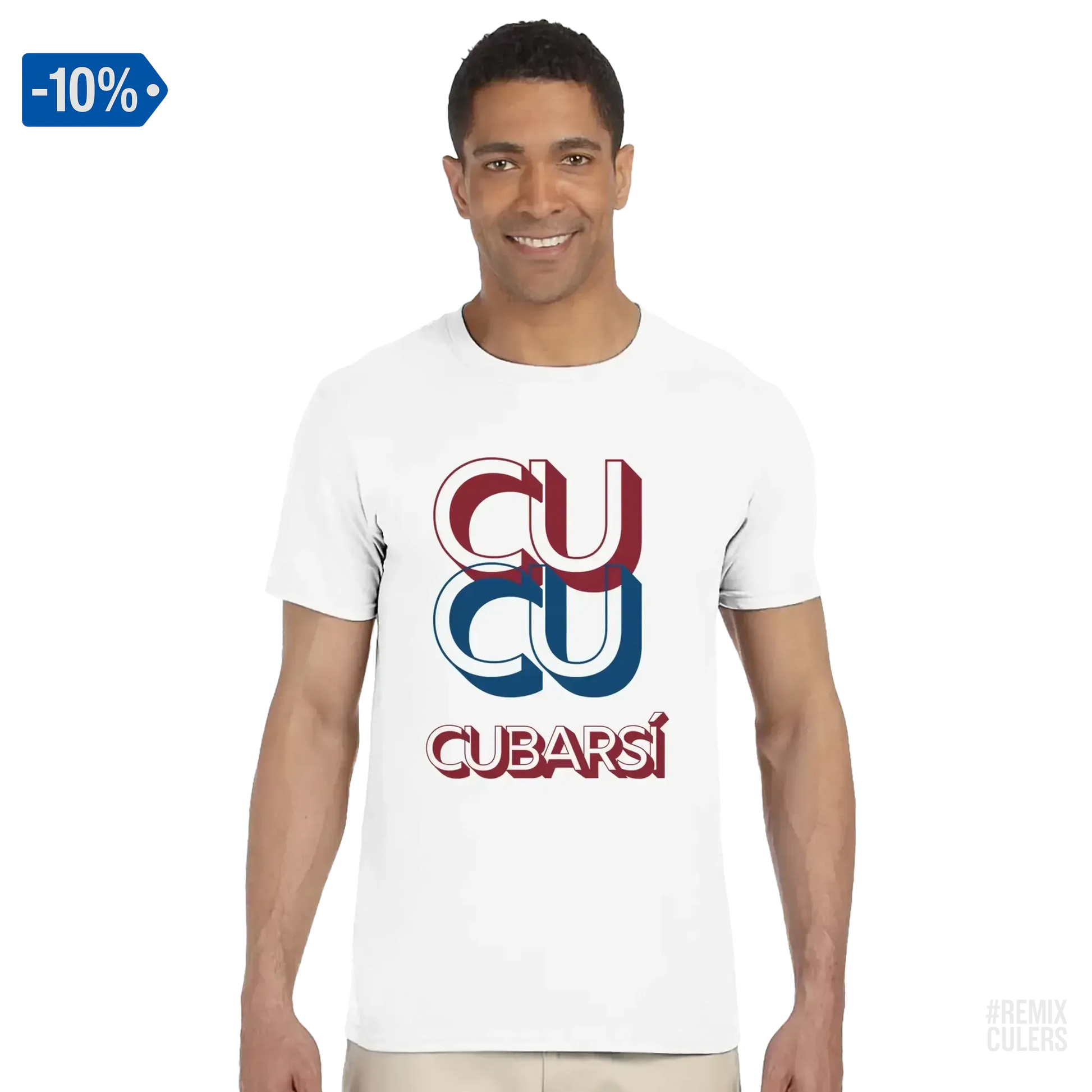 Camiseta unisex - CUCU CUBARSÍ Blanco – Print Material Cu-Cu Cubarsí merch Pau Cubarsí FCB Barça culers blaugrana Masia joven promesa defensa futbol | remixculers