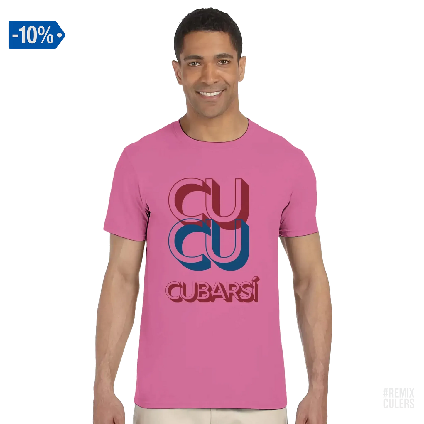 Camiseta unisex - CUCU CUBARSÍ Rosa – Print Material Cu-Cu Cubarsí merch Pau Cubarsí FCB Barça culers blaugrana Masia joven promesa defensa futbol | remixculers