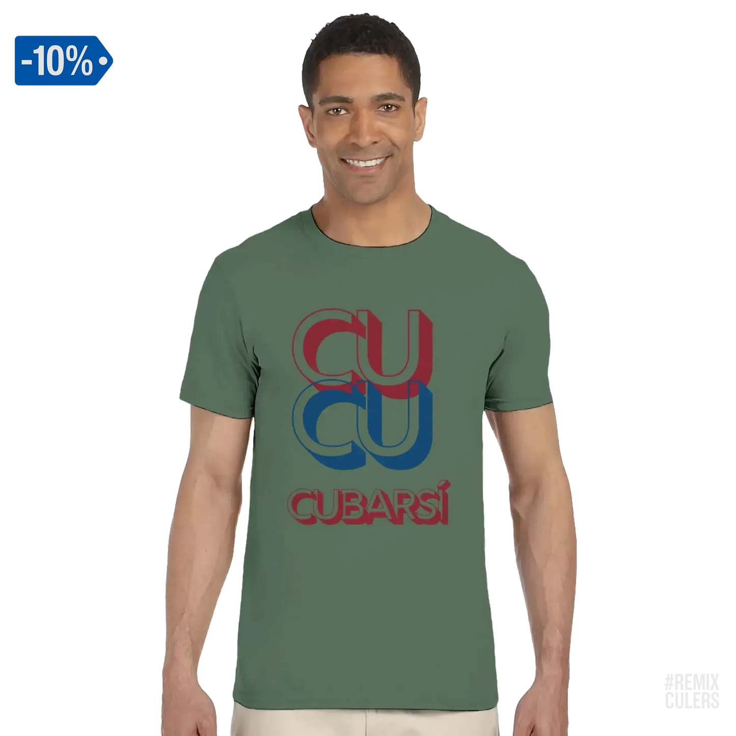 Camiseta unisex - CUCU CUBARSÍ Verde militar – Print Material Cu-Cu Cubarsí merch Pau Cubarsí FCB Barça culers blaugrana Masia joven promesa defensa futbol | remixculers