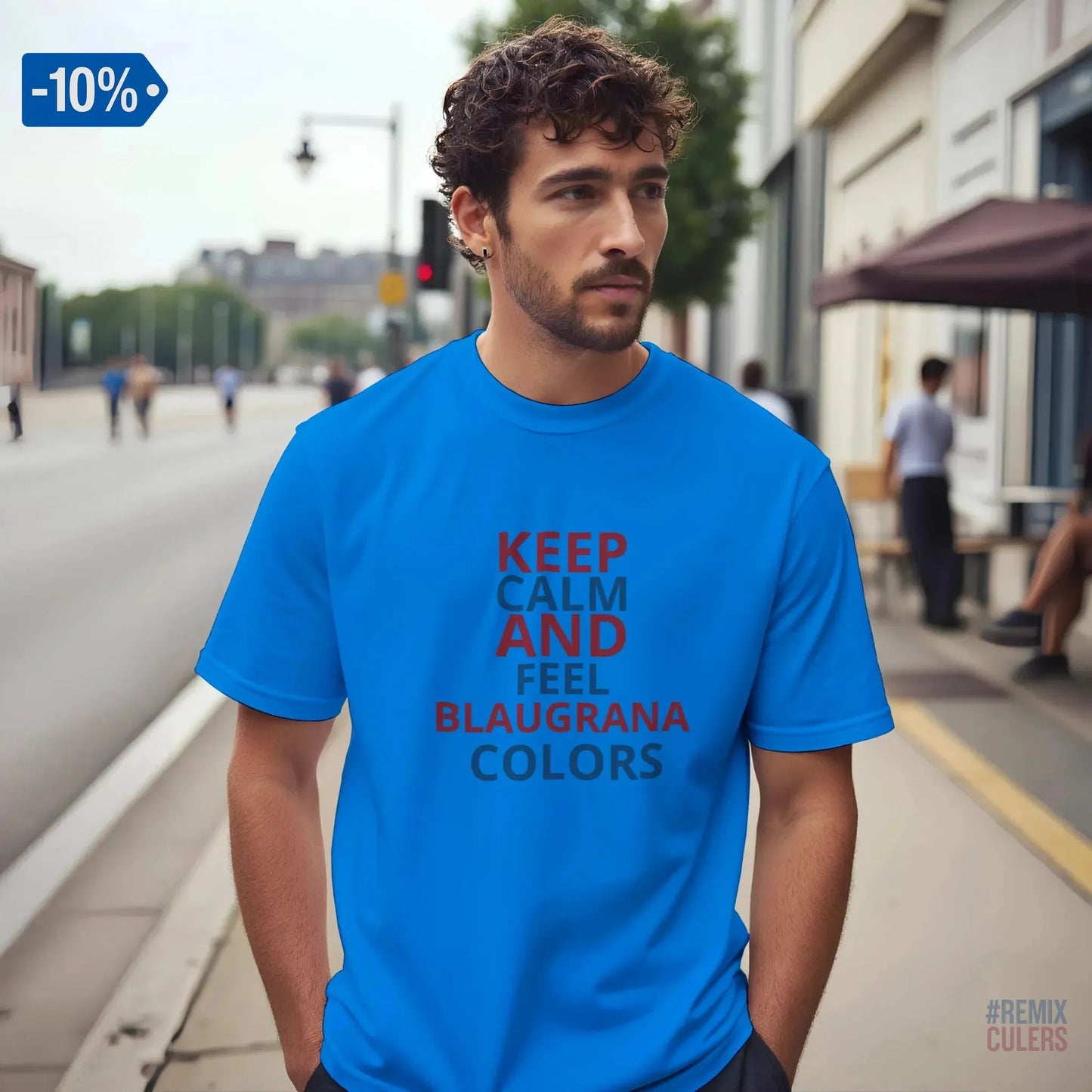 Camiseta unisex - KEEP CALM Real – Print Material Keep Calm merch FCB Barça culers blaugrana football fan pride passion | remixculers