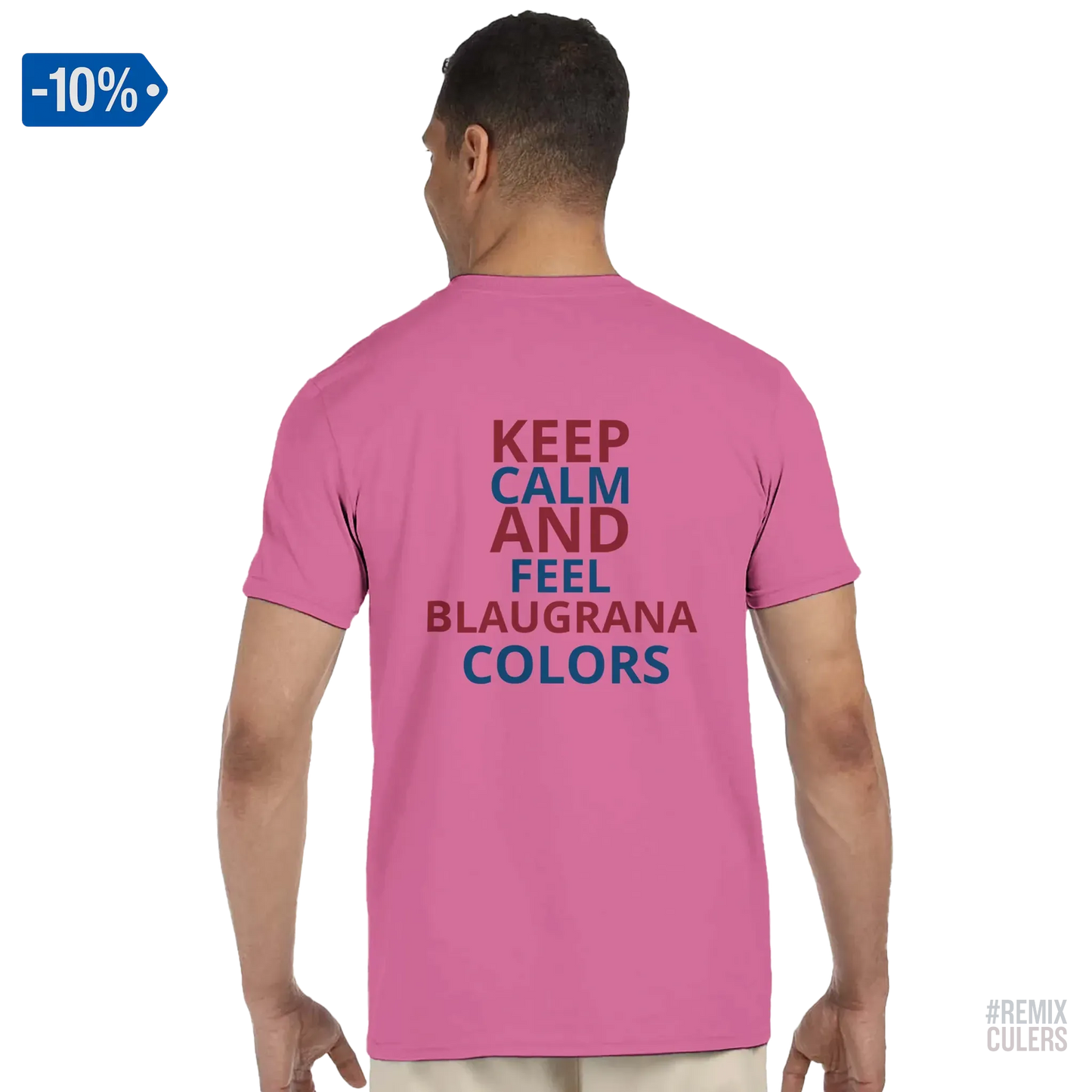 Camiseta unisex - KEEP CALM Rosa – Print Material Keep Calm merch FCB Barça culers blaugrana football fan pride passion | remixculers