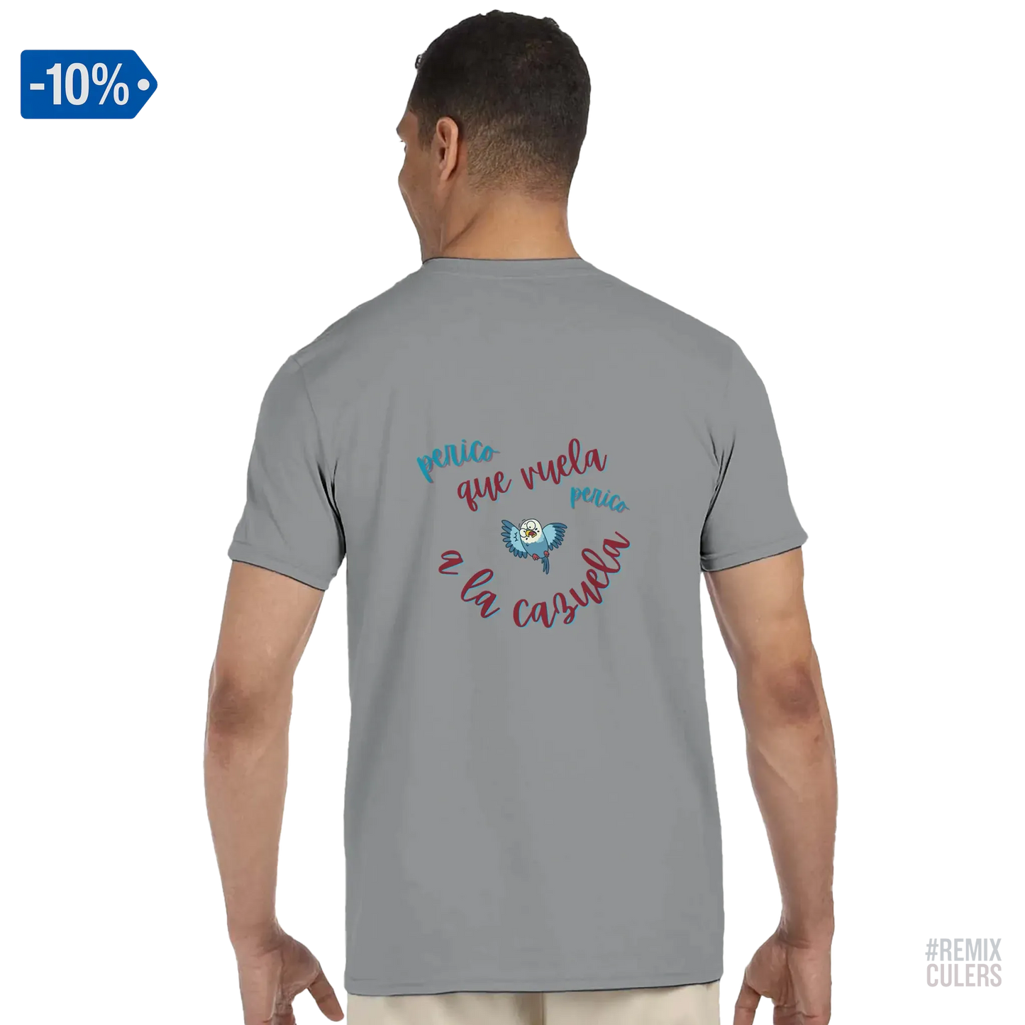 Camiseta unisex - PERICO QUE... Blanco – Print Material merch FCB Barça culer culers blaugrana español perico rival futbol | remixculers