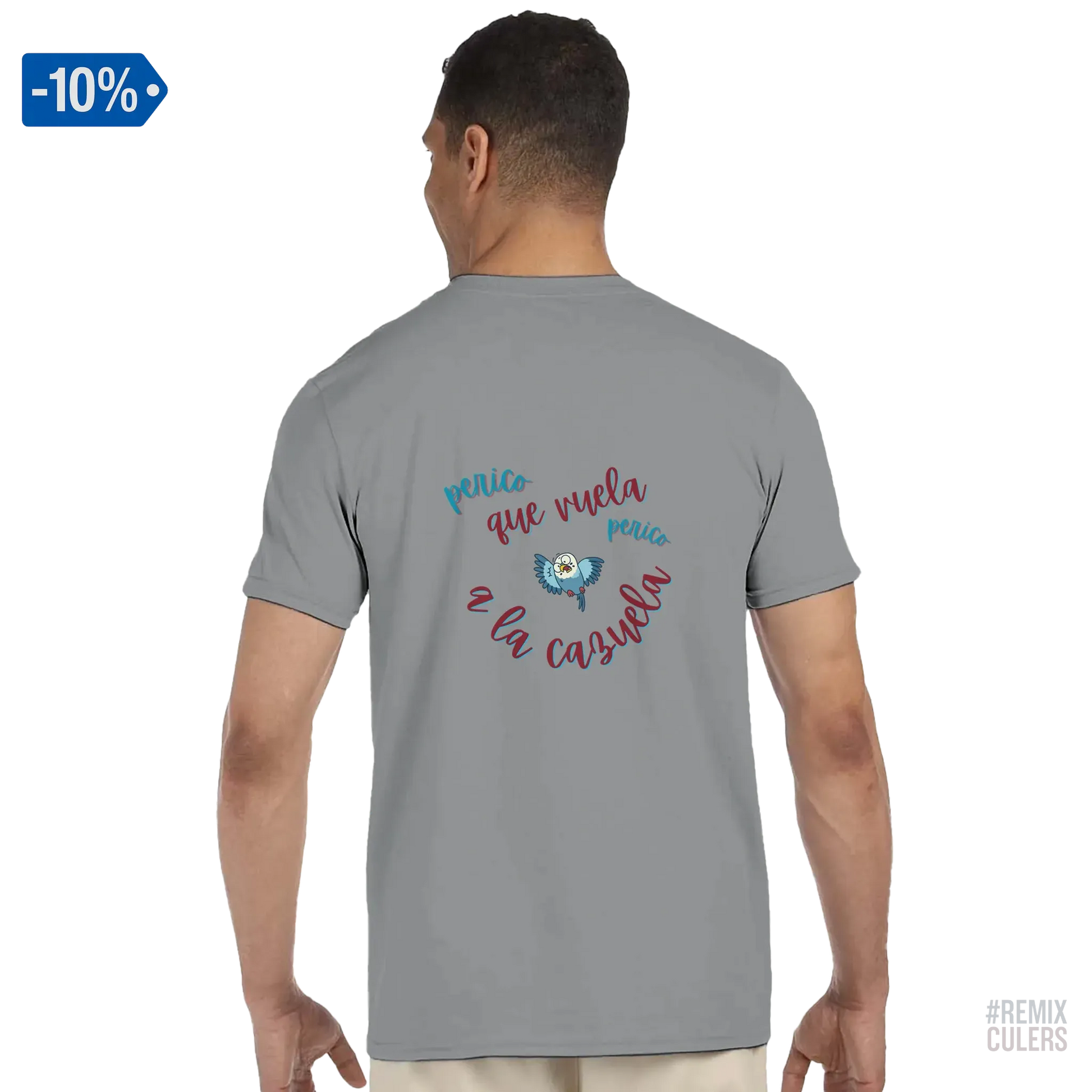 Camiseta unisex - PERICO QUE... Blanco – Print Material merch FCB Barça culer culers blaugrana español perico rival futbol | remixculers