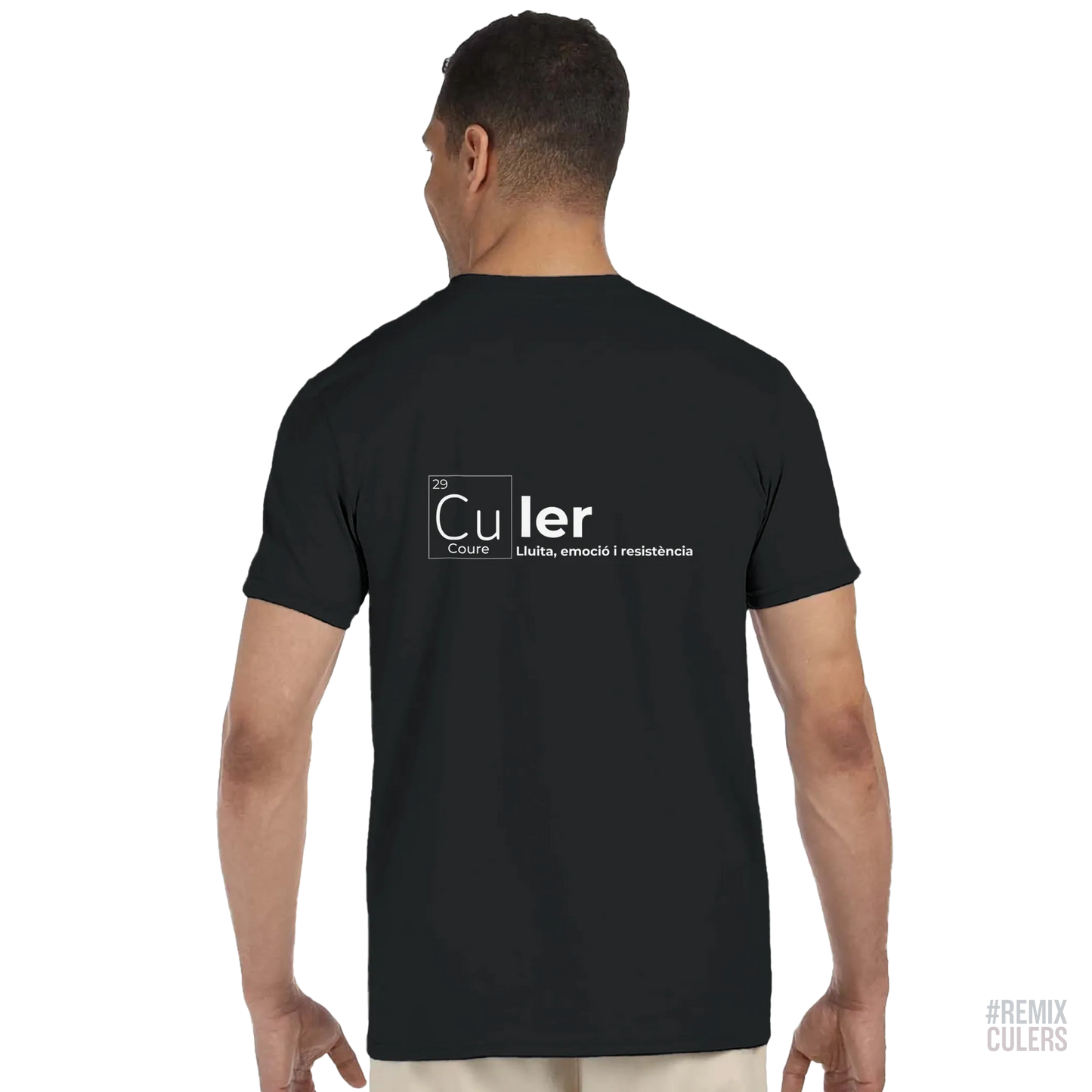 Camiseta unisex - QUÍMICA CULER Blanco – Print Material Científicament Culer merch FCB Barça culers blaugrana ciència i futbol passió | remixculers