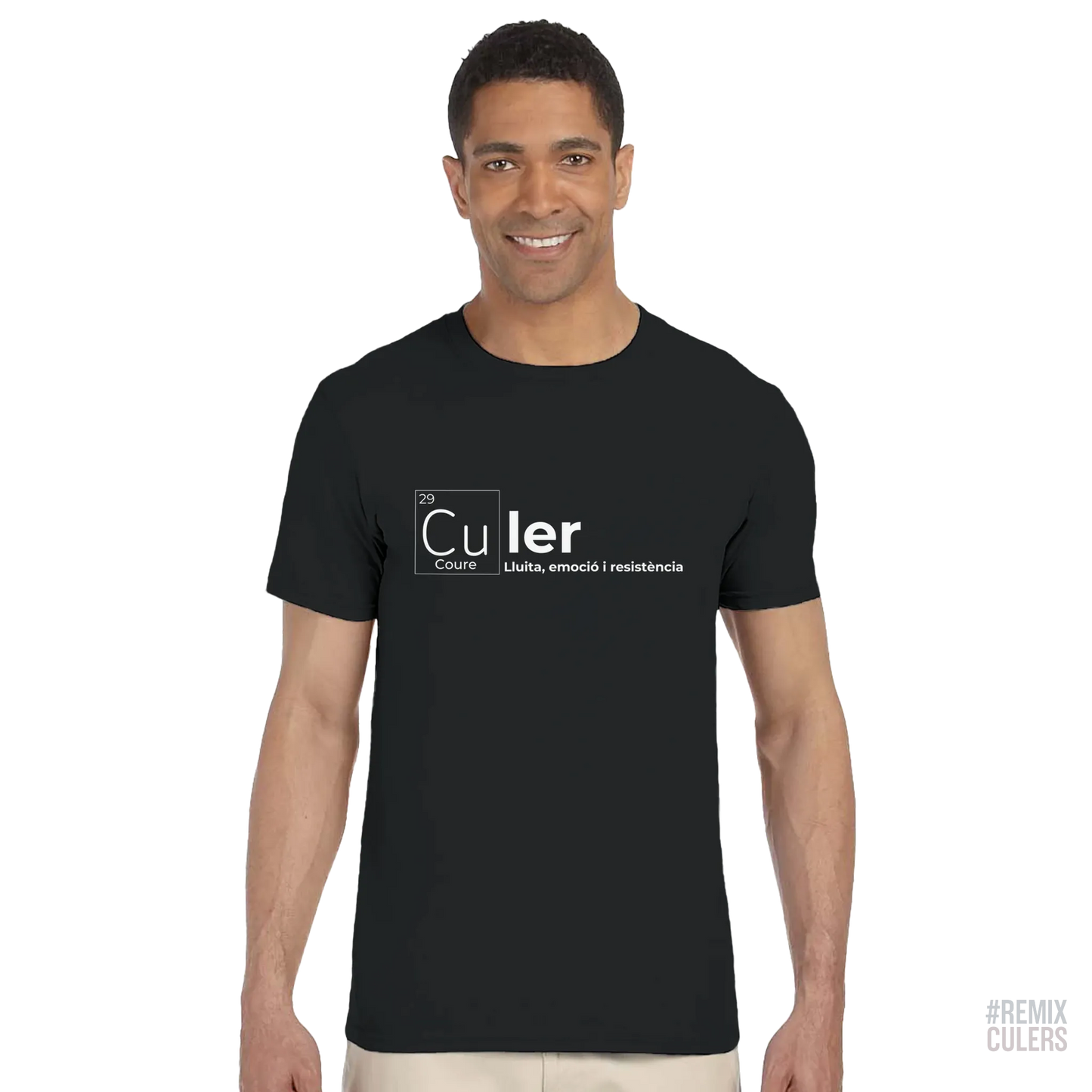 Camiseta unisex - QUÍMICA CULER Blanco – Print Material Científicament Culer merch FCB Barça culers blaugrana ciència i futbol passió | remixculers