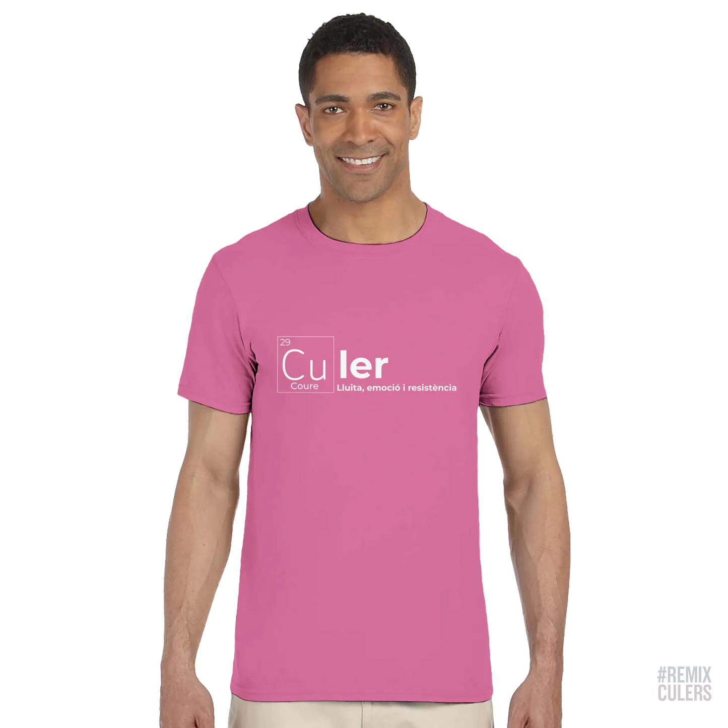 Camiseta unisex - QUÍMICA CULER Blanco – Print Material Científicament Culer merch FCB Barça culers blaugrana ciència i futbol passió | remixculers